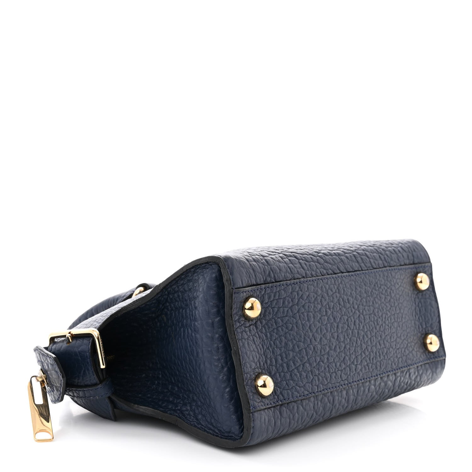 Burberry Signature Grain Small Clifton Bag Navy Blue 4 of 10