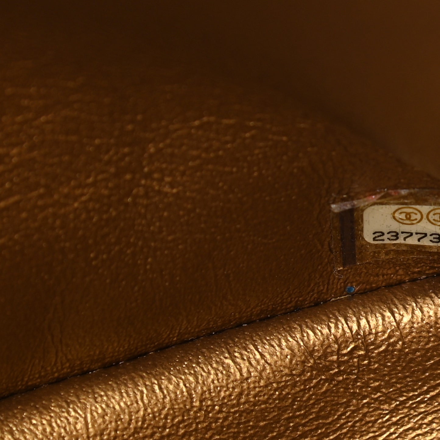 Metallic Calfskin Chevron Quilted 2.55 Reissue 226 Flap Gold