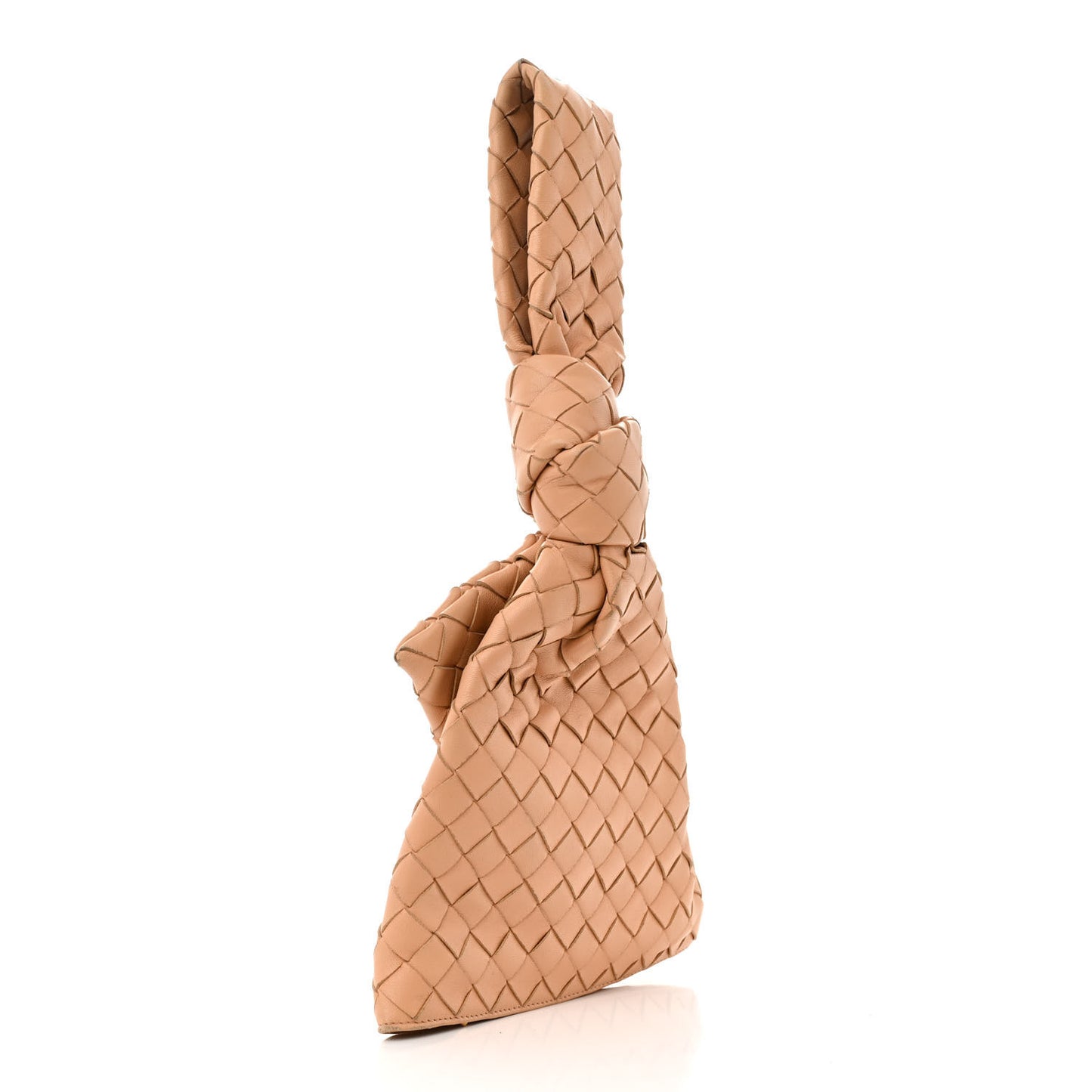 Nappa Intrecciato Mini BV Twist Almond
