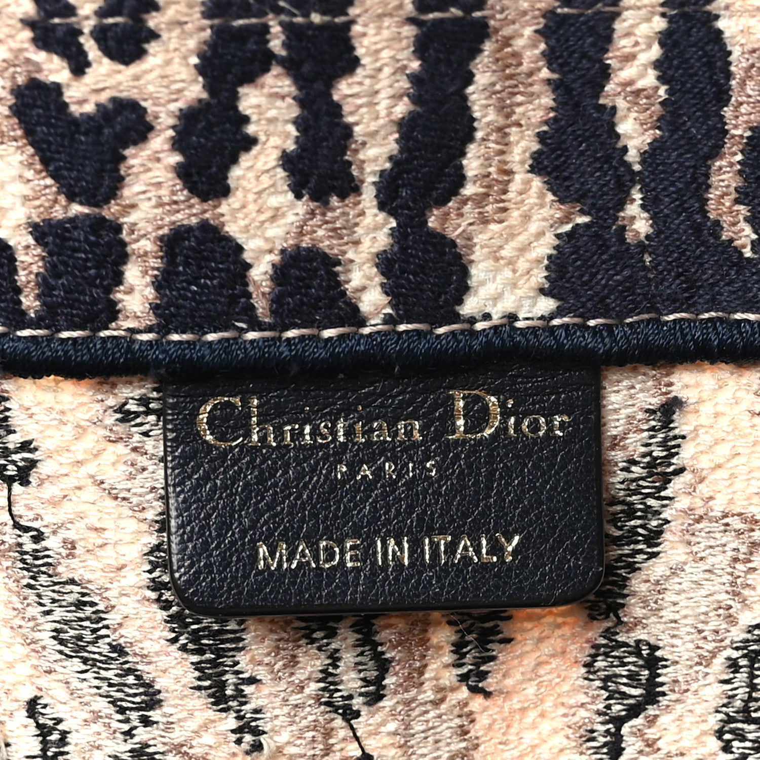 Christian Dior Canvas Embroidered Tie Dye Large Book Tote Multicolor 6 of 9