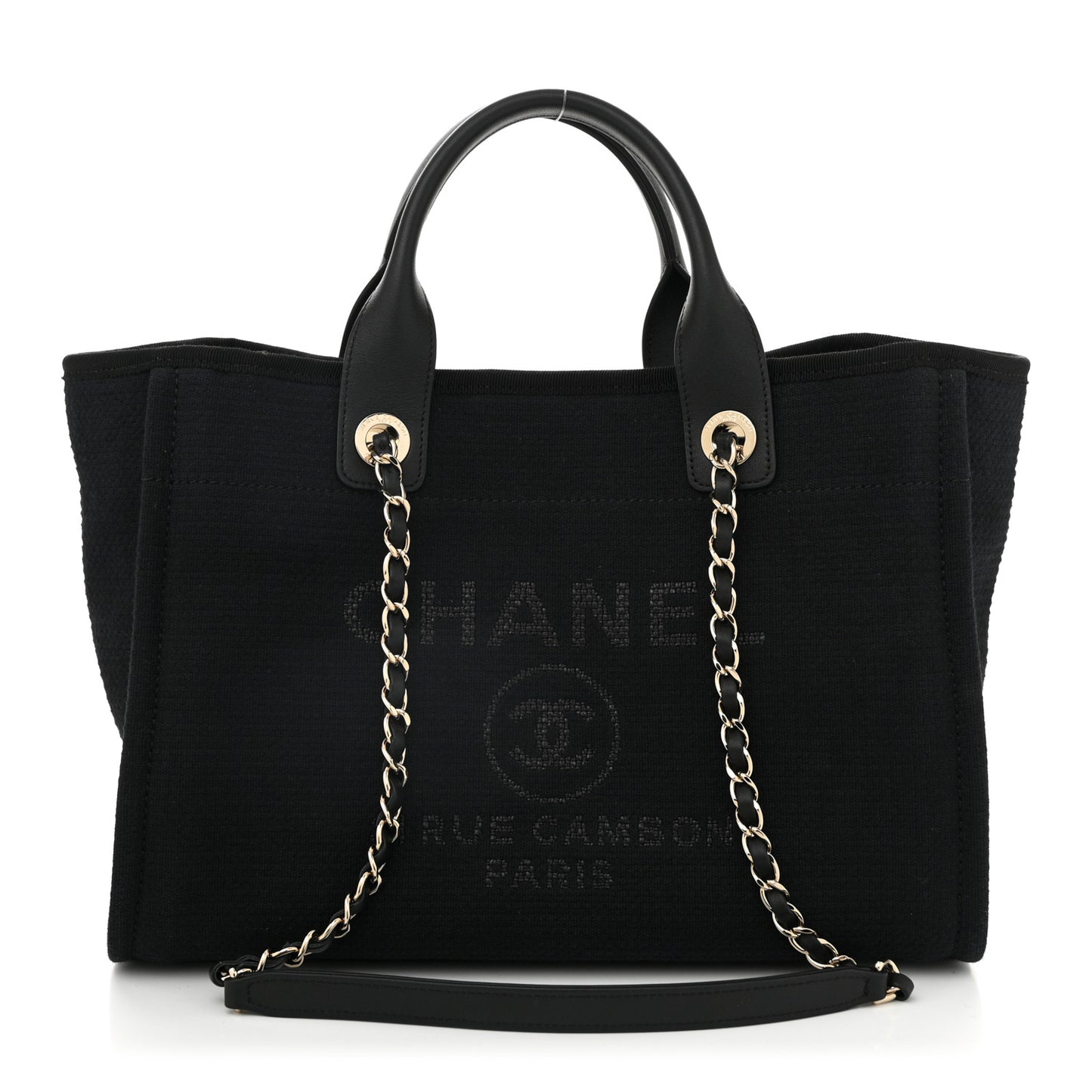 Mixed Fibers Small Deauville Tote Black