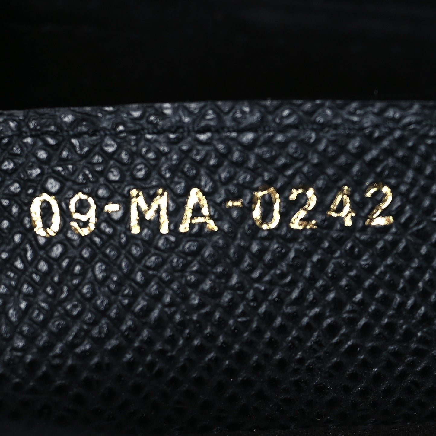 Grained Calfskin Saddle Bag Black
