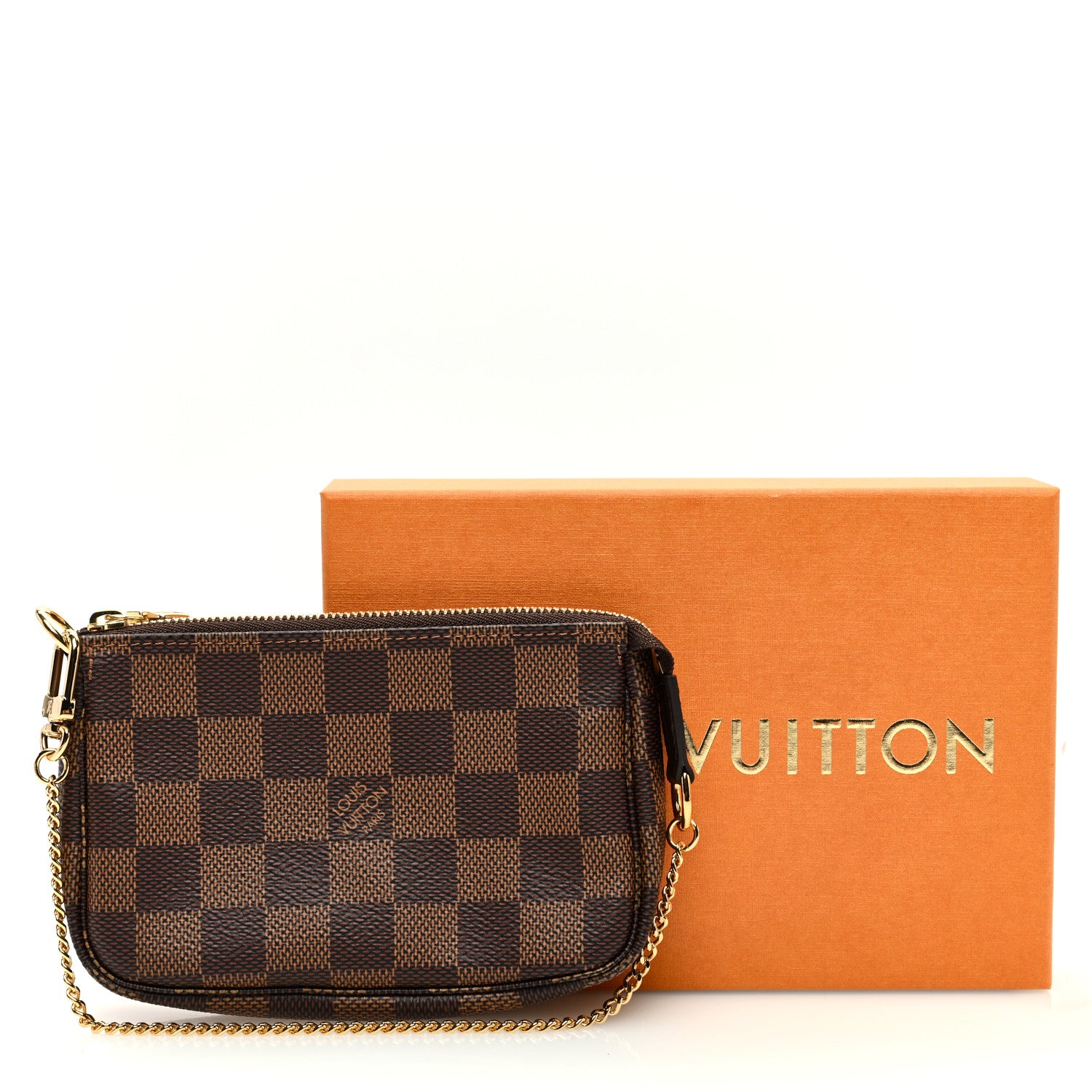 Louis Vuitton Damier Ebene Mini Pochette Accessories 9 of 9