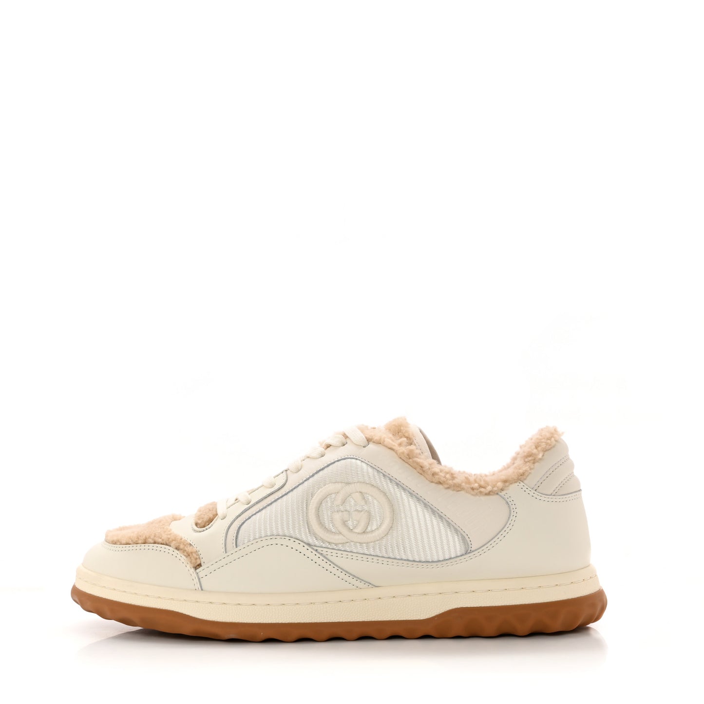 Calfskin Merino Wool Mens Mac80 Sneakers 8 Off White