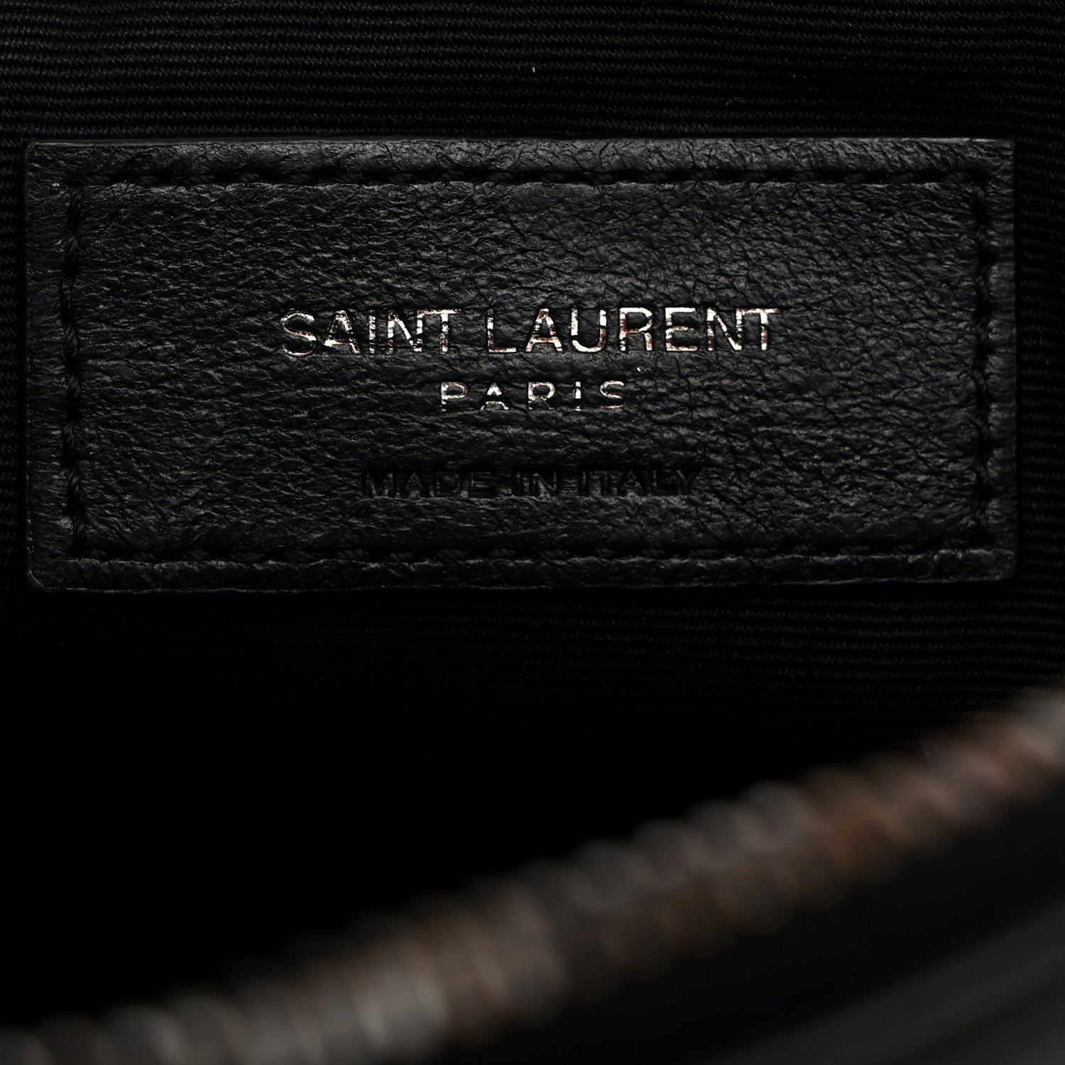 Saint Laurent Calfskin Matelasse Monogram Lou Camera Bag Black 6 of 10