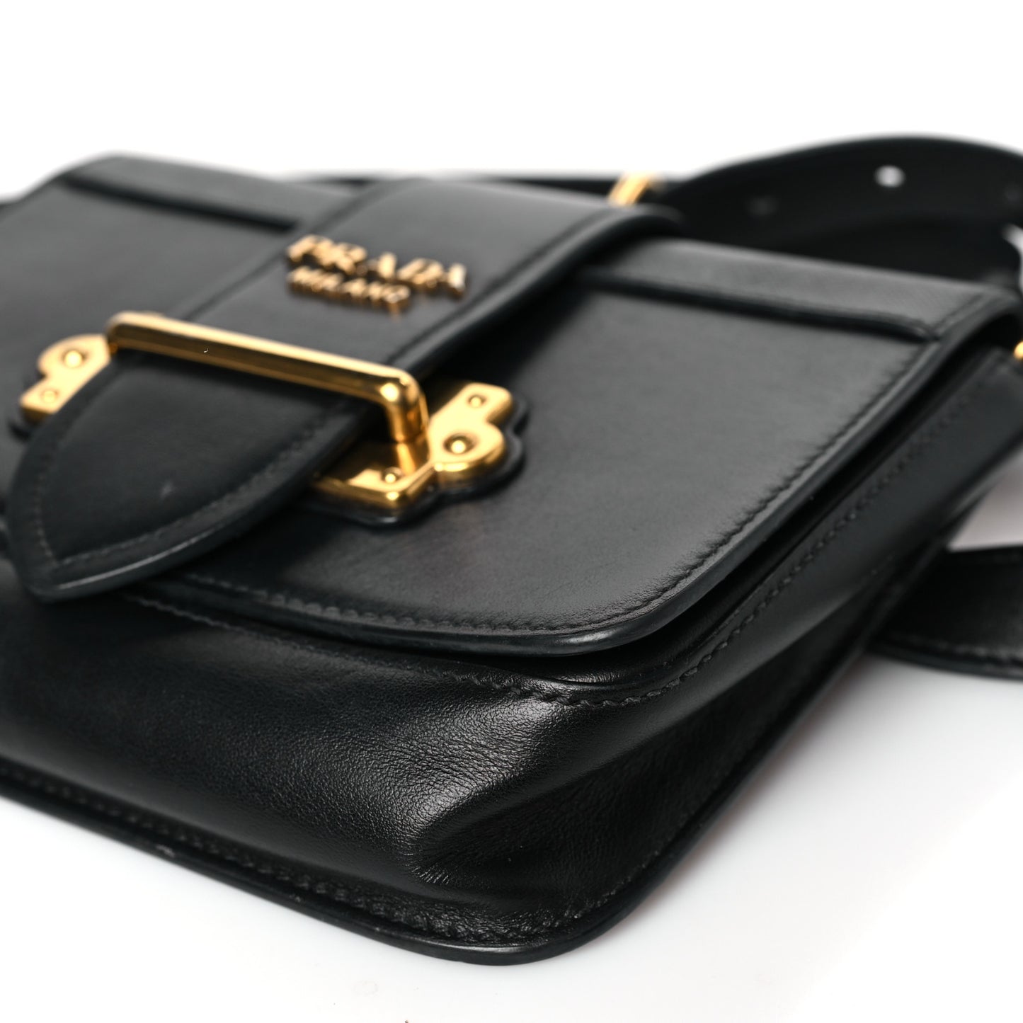 Saffiano City Calf Cahier Belt Bag Black