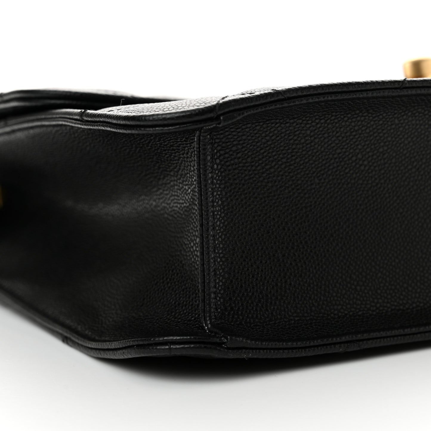 Caviar Quilted CC Large Flap Black