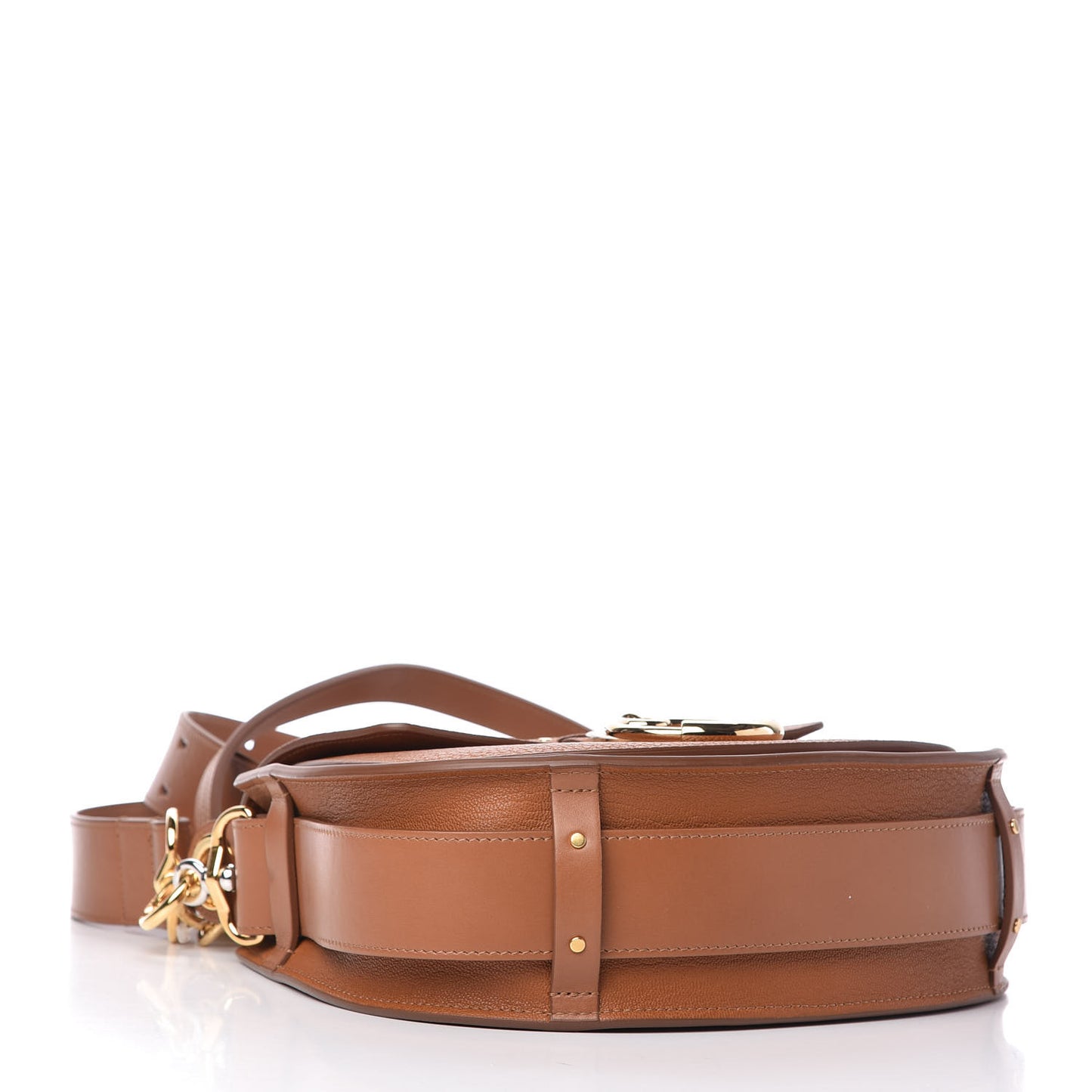 Grained Calfskin Large Tess Bag Caramel