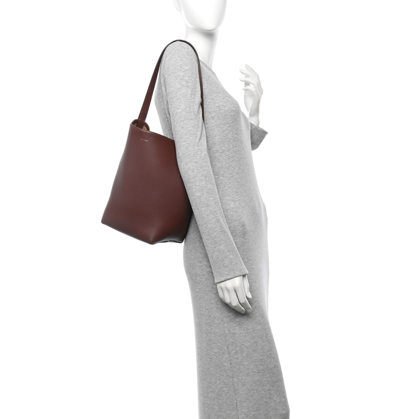 Grained Calfskin Medium N/S Park Tote Cognac