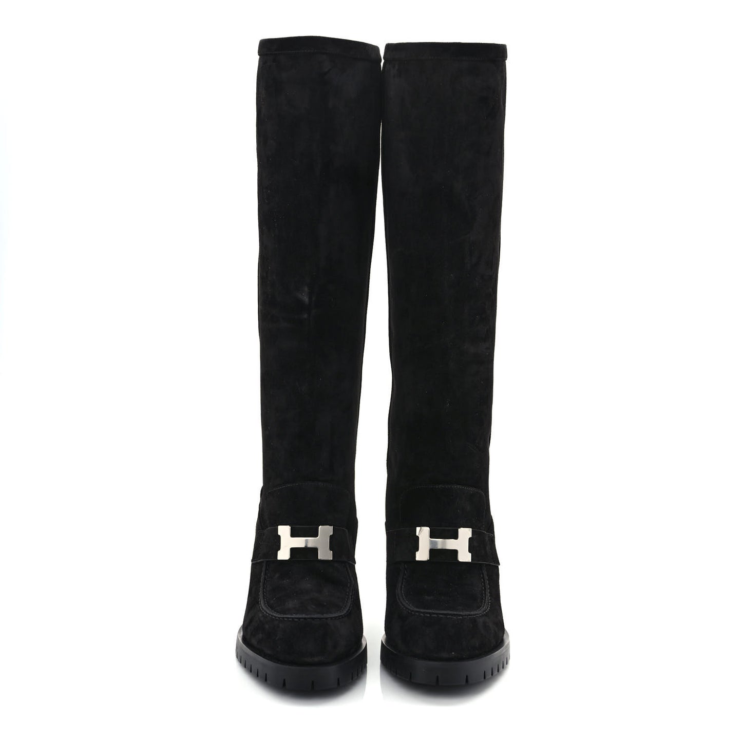 Suede Calfskin Folie 60 Boots 36.5 Black