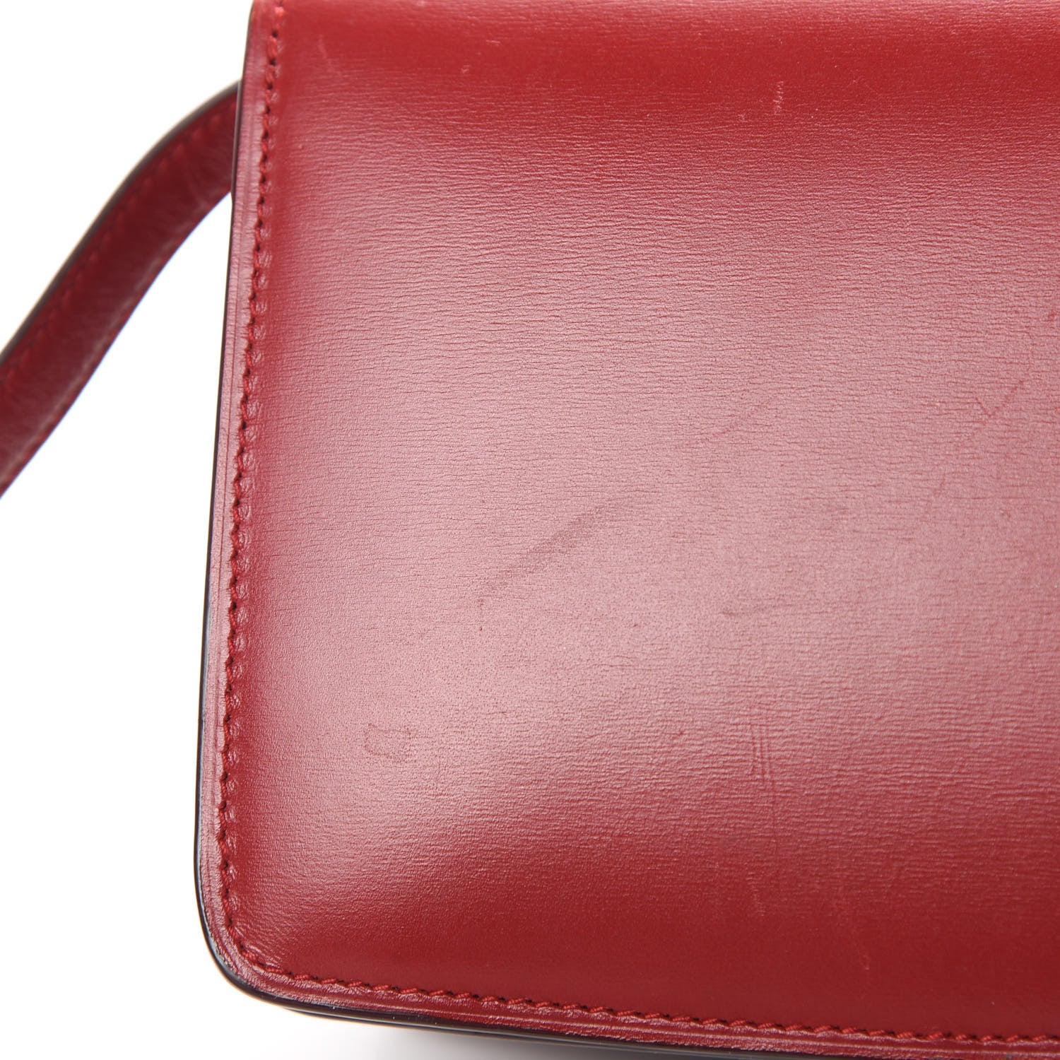 Celine Box Calfskin Small Classic Box Flap Bag Red 15 of 15