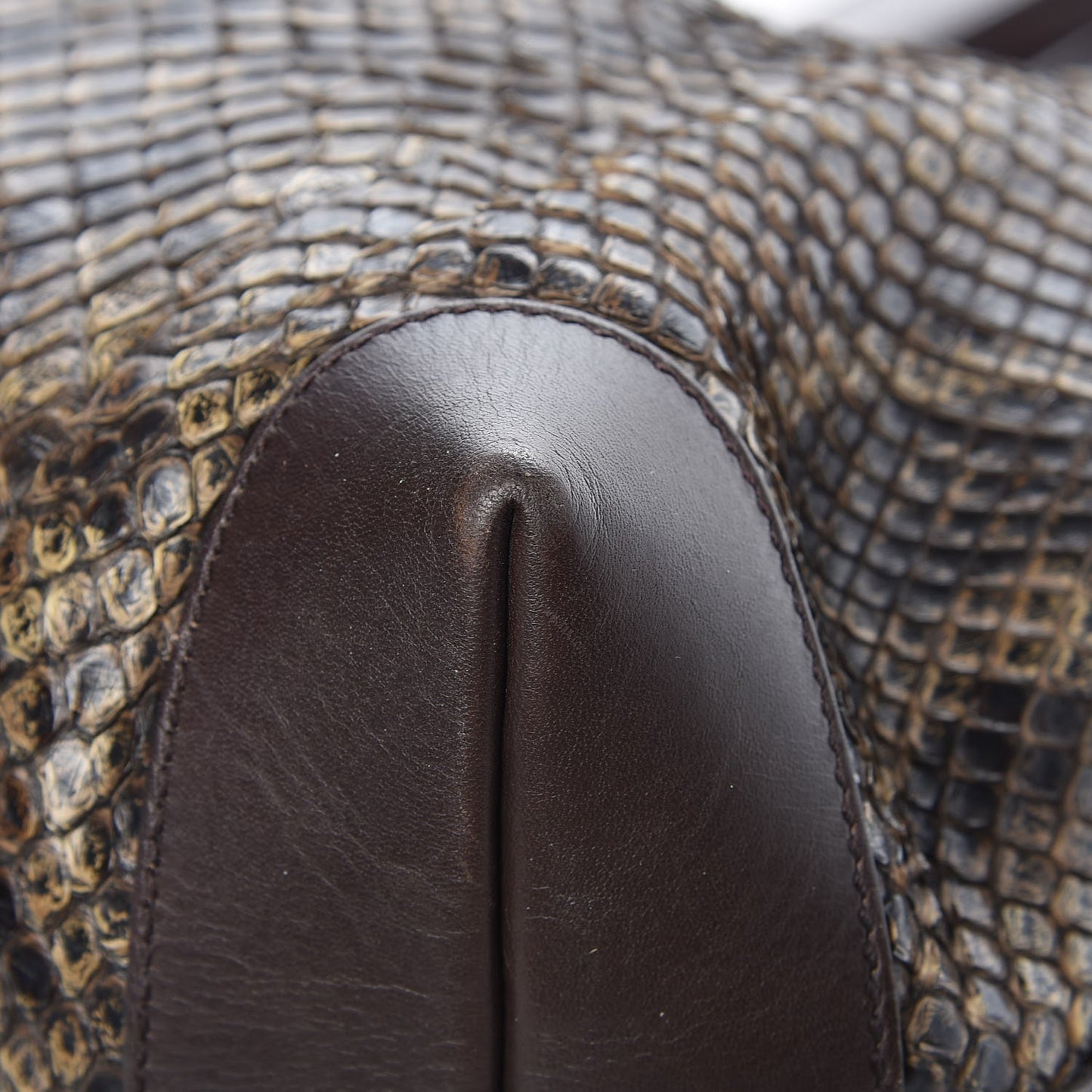 Python Medium Craft Tote Brown