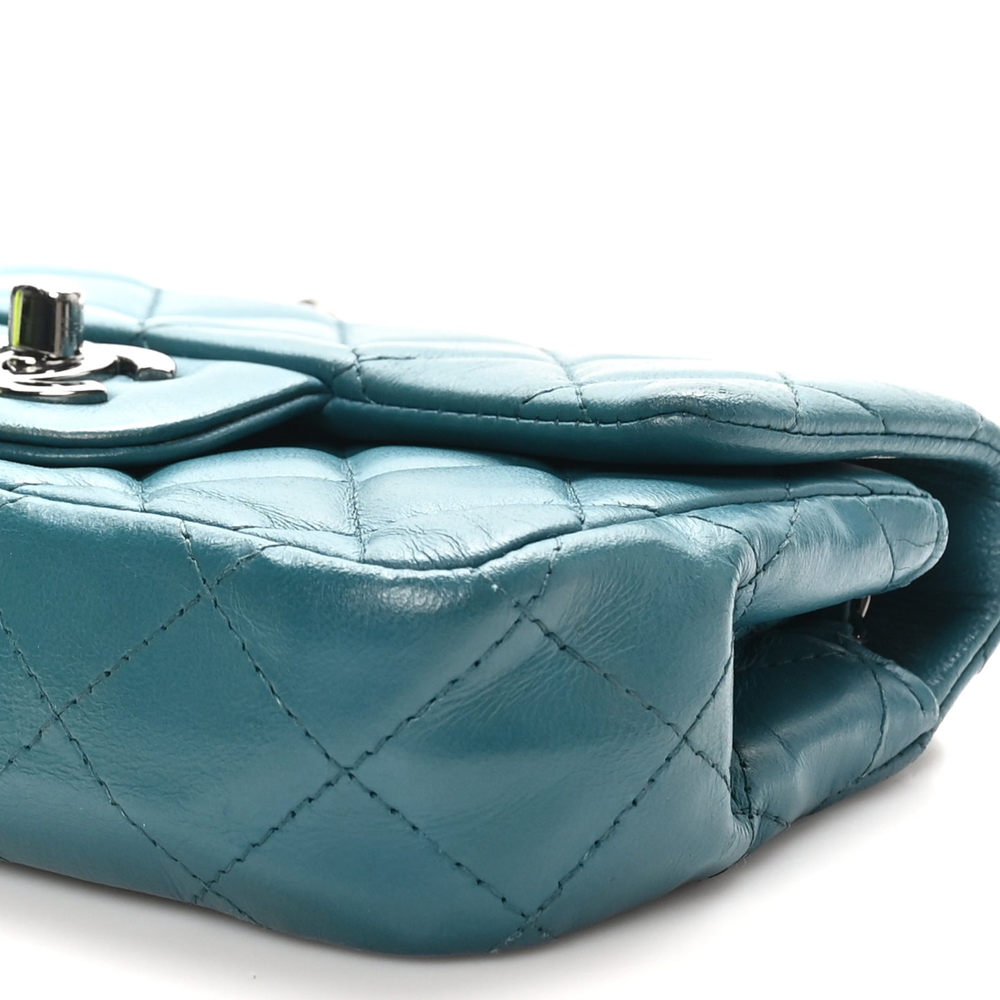 Lambskin Quilted Extra Mini Rectangular Flap