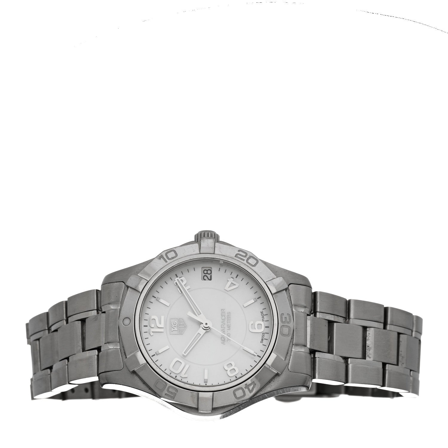 Tag Heuer Stainless Steel Mother of Pearl 32mm Aquaracer Lady Quartz Watch WAF1311 2 of 4