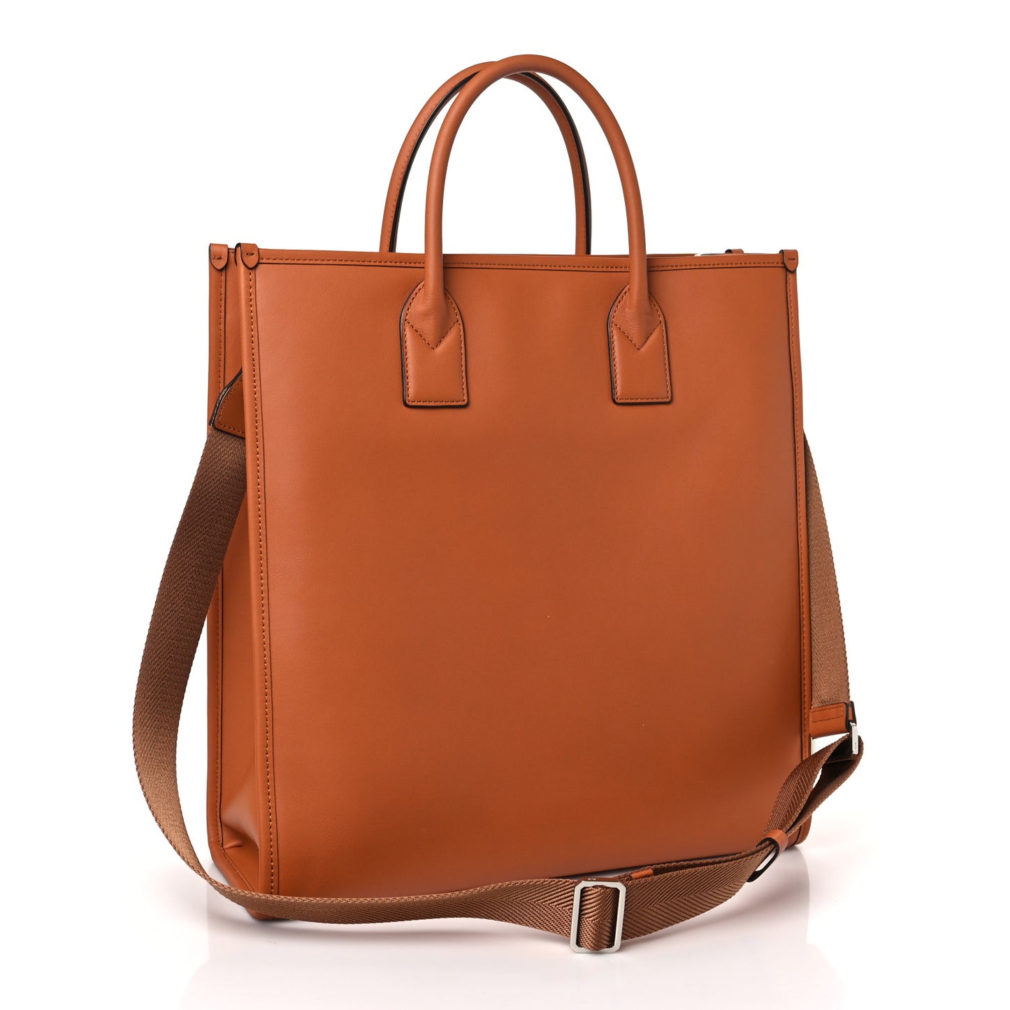 Spanish Calfskin Medium Klassik Tote Cognac