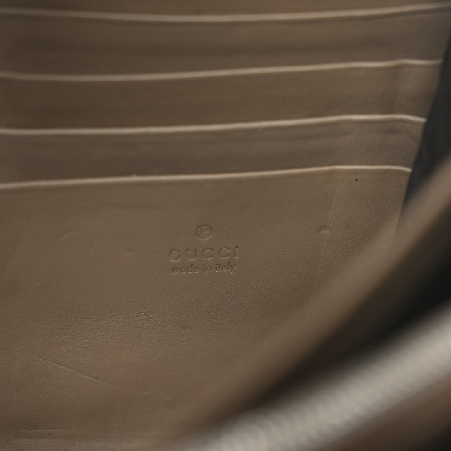 GG Supreme Monogram Mini Dionysus Chain Wallet Beige Taupe