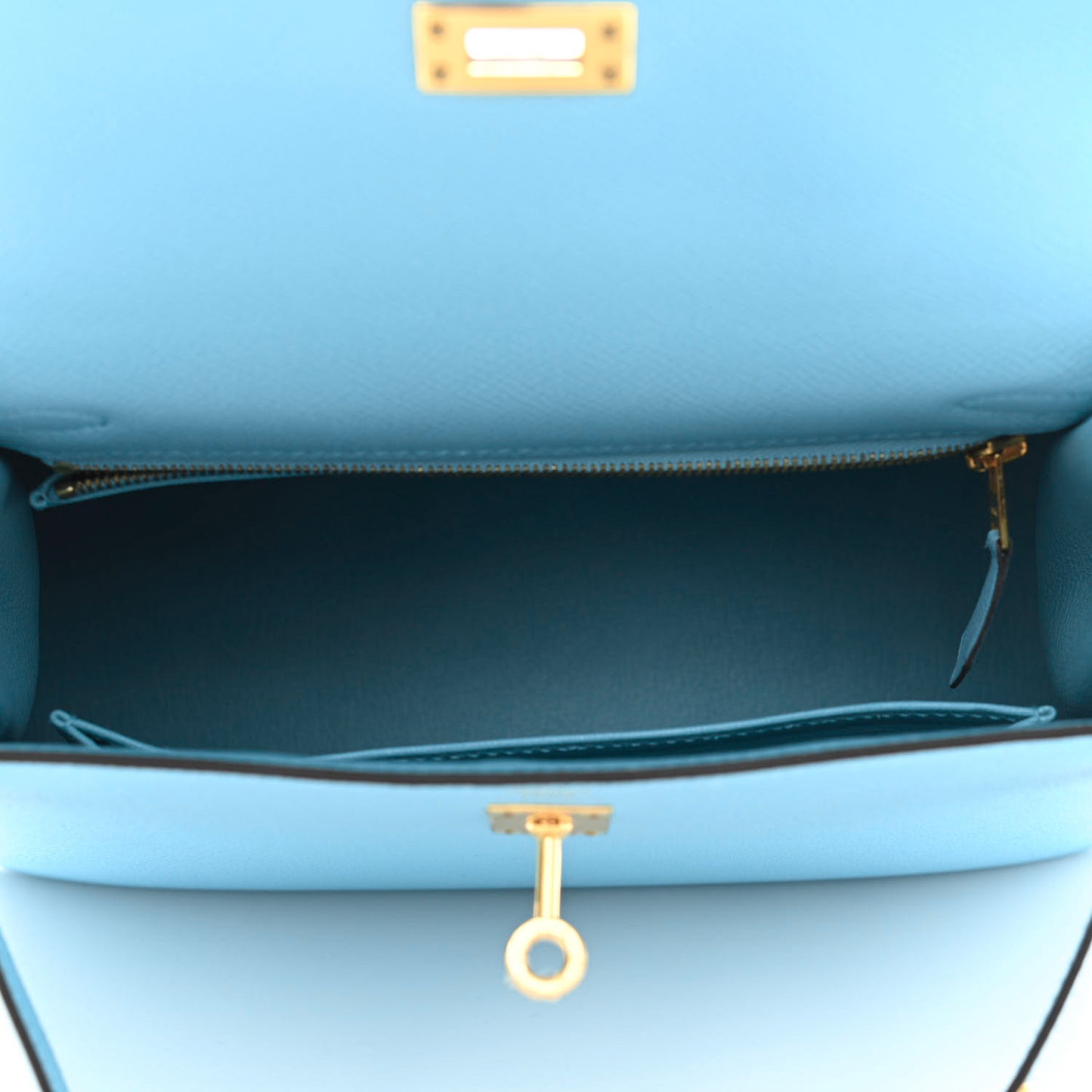 Epsom Kelly Sellier 25 Bleu Du Nord
