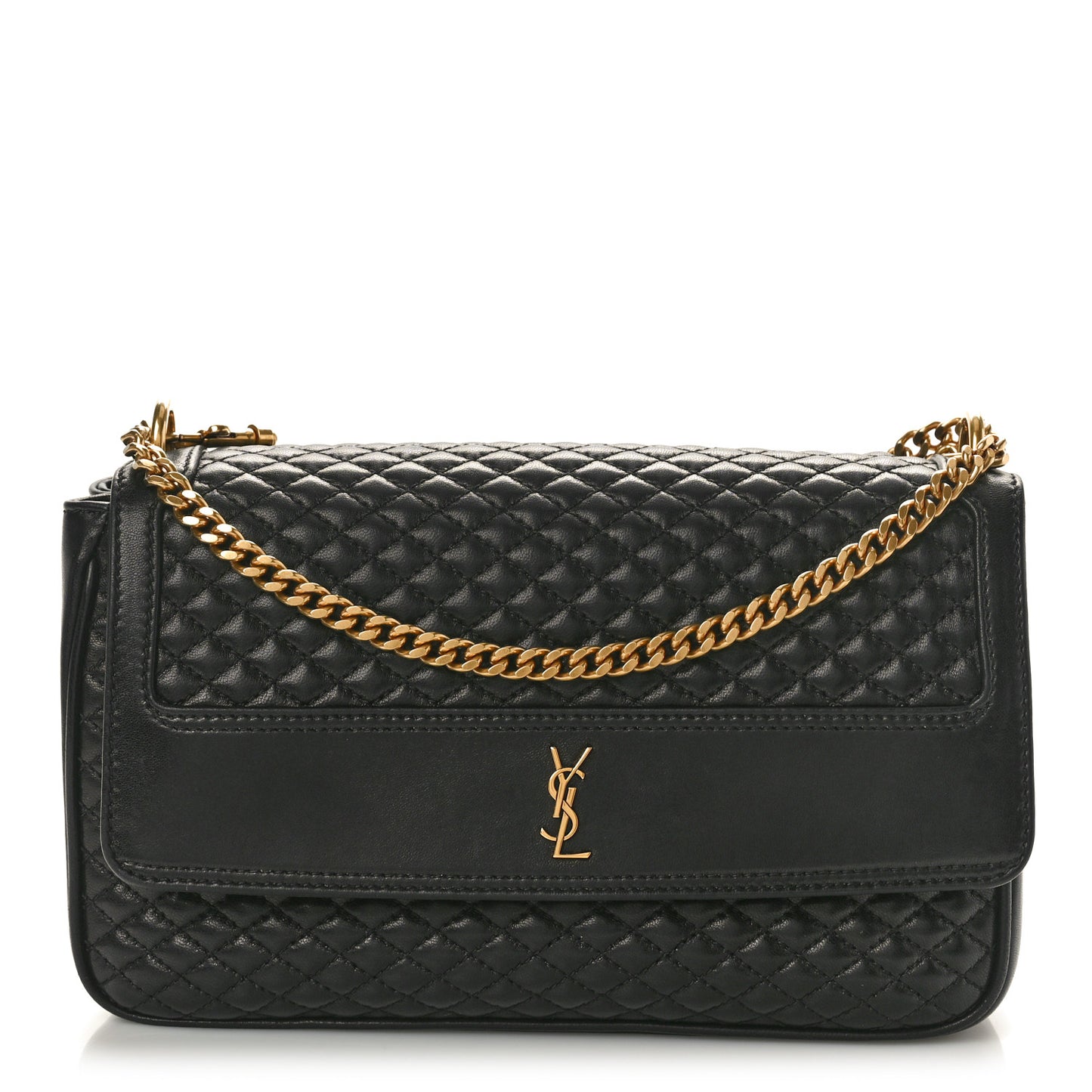 Lambskin Quilted Victoire Shoulder Bag Black