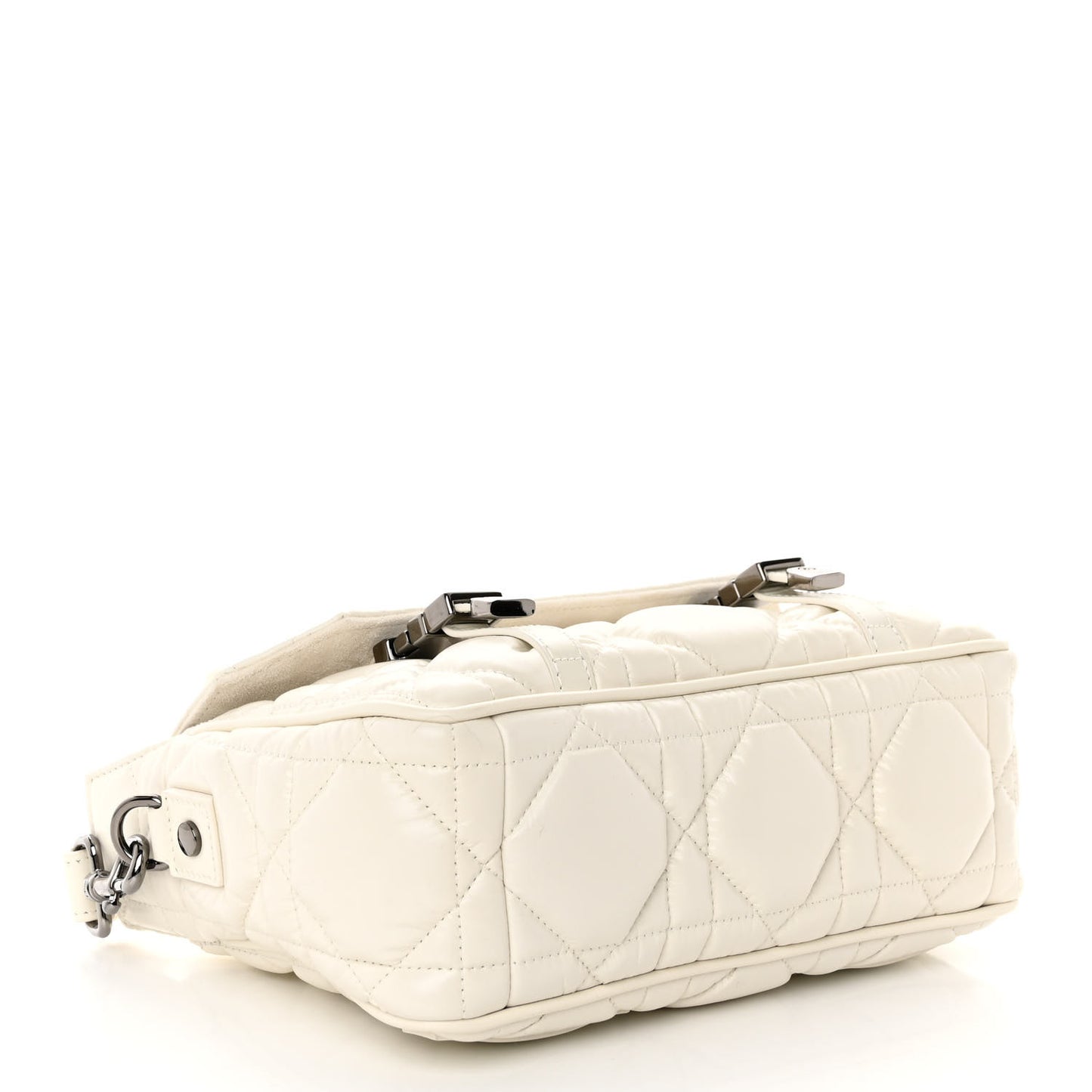 Calfskin Macrocannage Small Diorcamp Messenger Latte