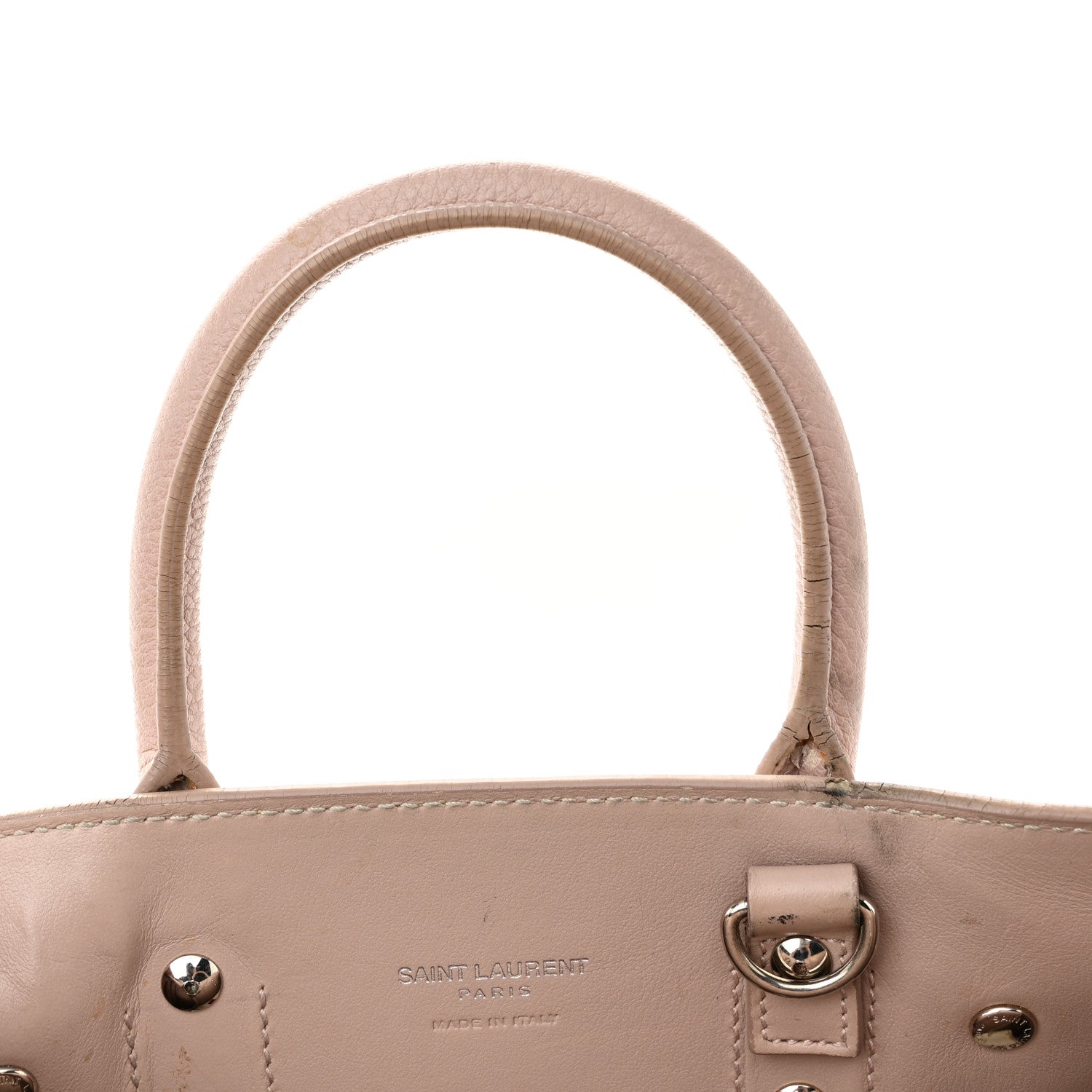 Saint Laurent Grained Calfskin Nano Sac de Jour Antique Rose 15 of 15