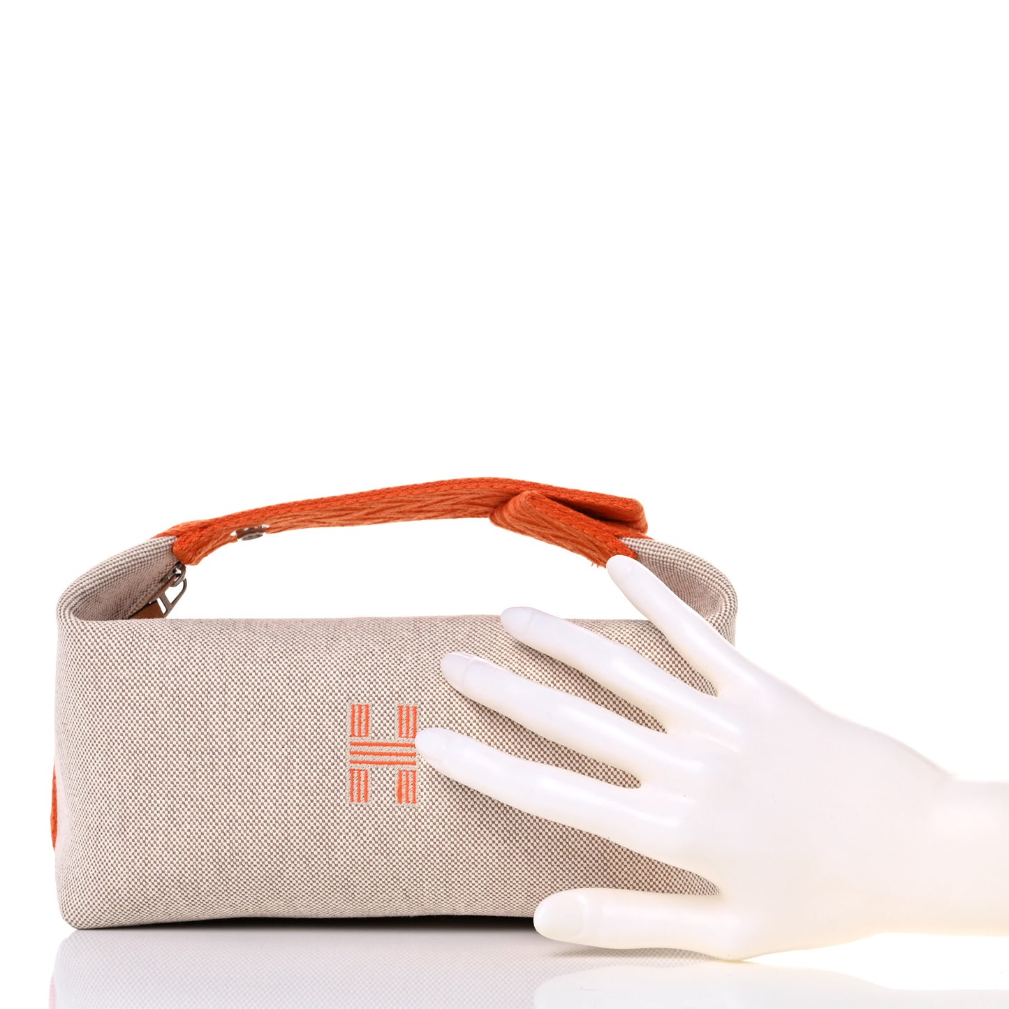 Canvas Small Bride-A-Brac Pouch Natural Orange