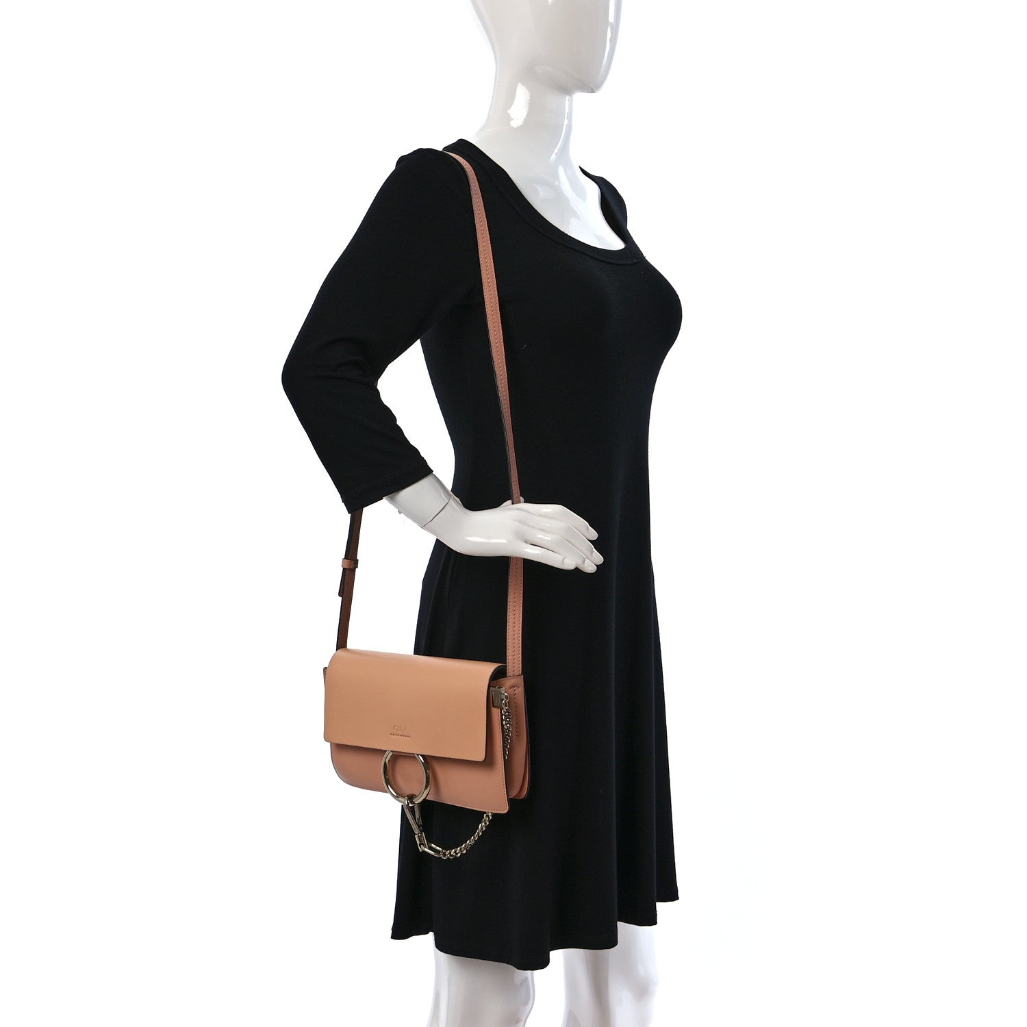Chloe Calfskin Small Faye Shoulder Bag Blush Nude 2 of 11