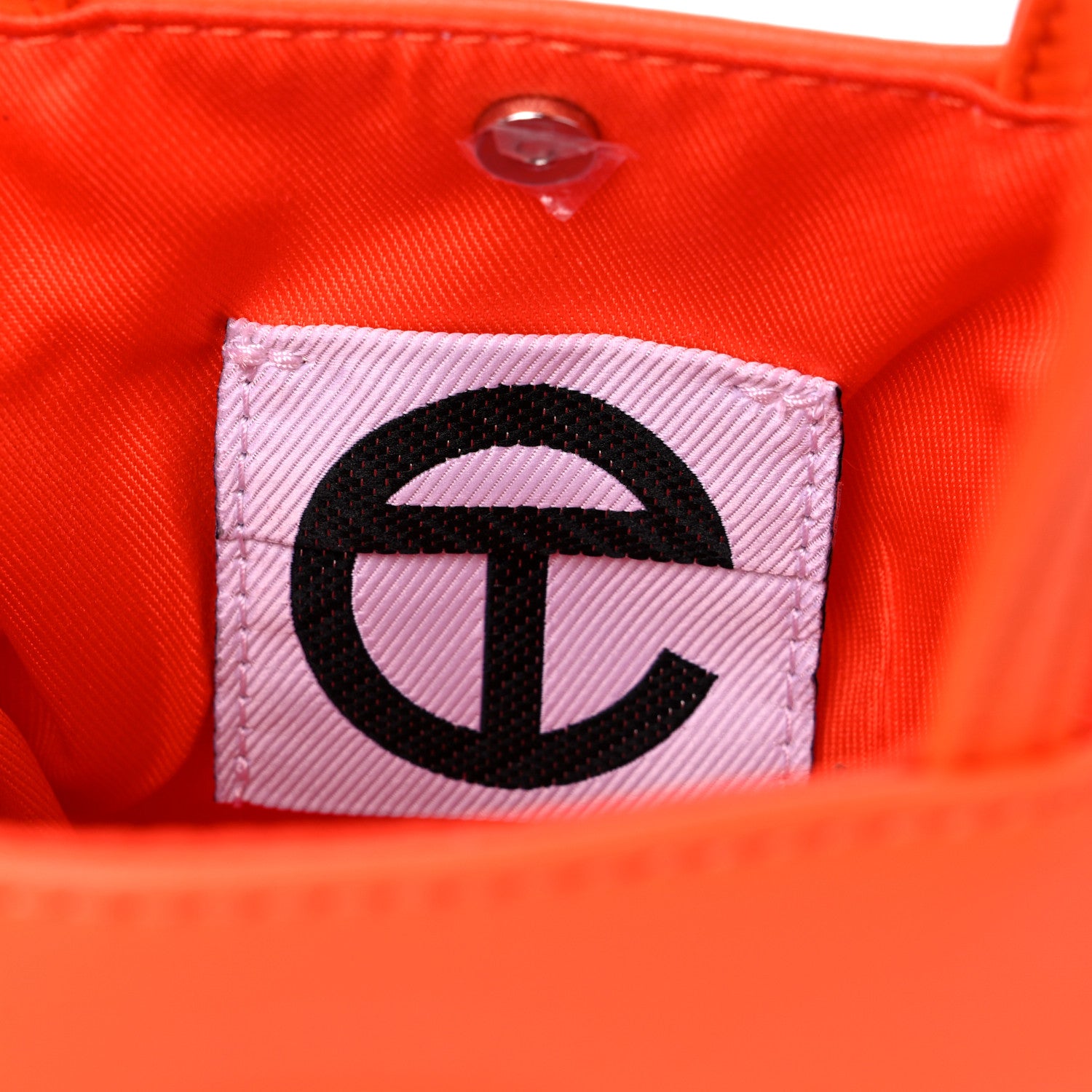 Telfar Vegan Leather Small Shopping Bag Orange 6 of 9