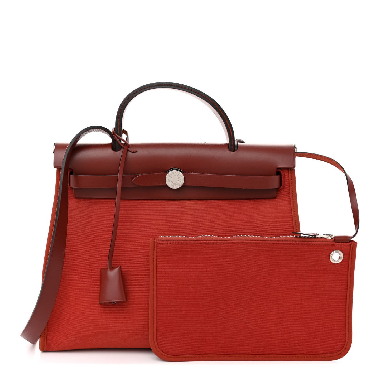 Military Toile Vache Hunter Herbag Zip 31 PM Rouge Grenat Rouge H