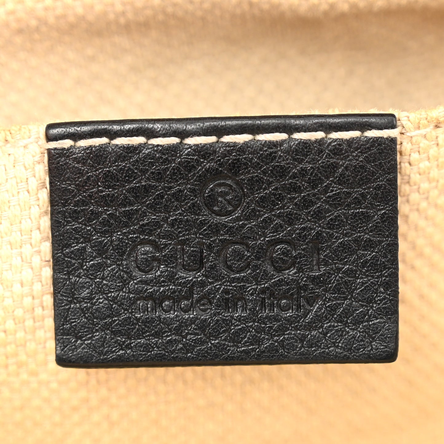 Pebbled Calfskin Small Soho Disco Bag Black