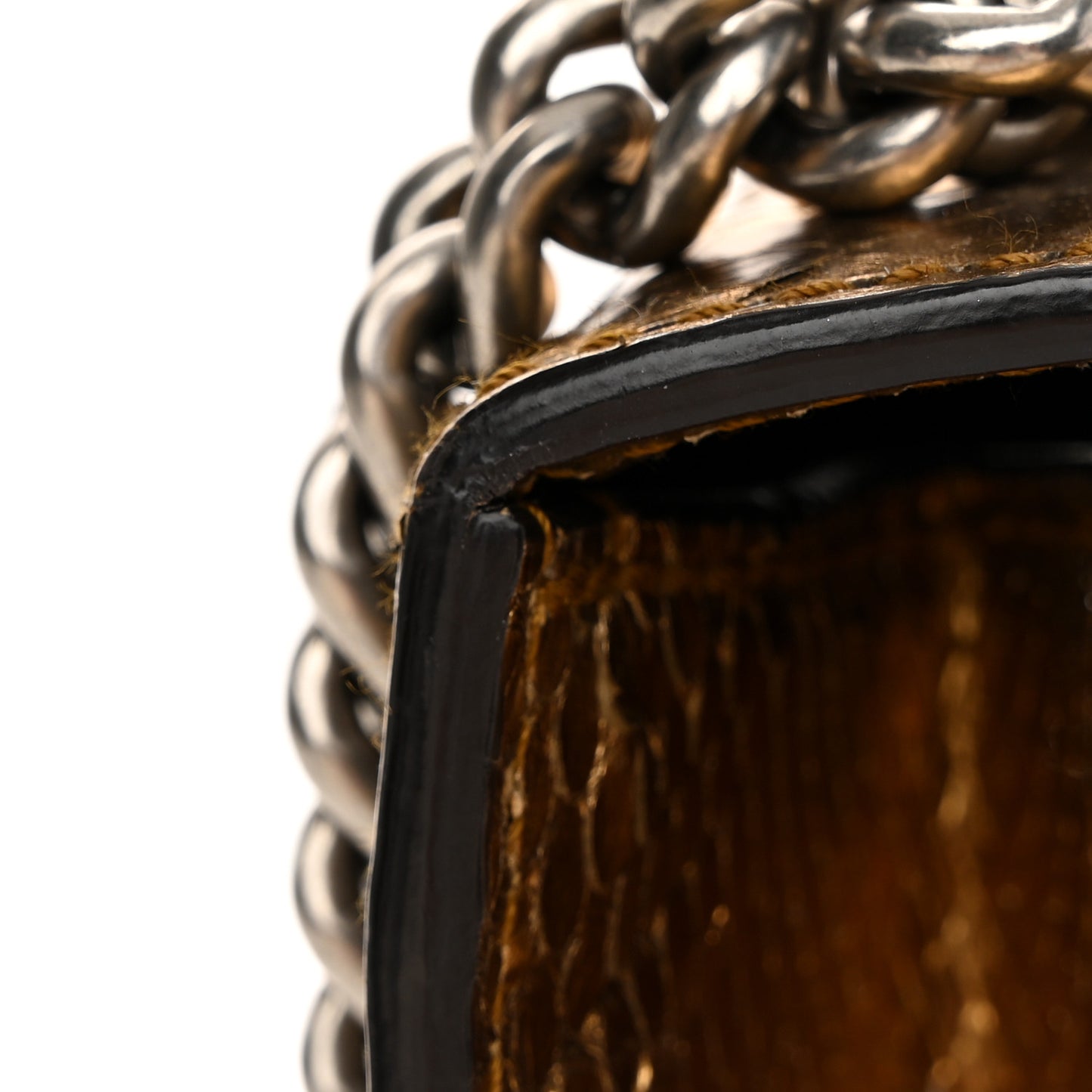 Snakeskin Mini Dionysus Shoulder Bag Gold