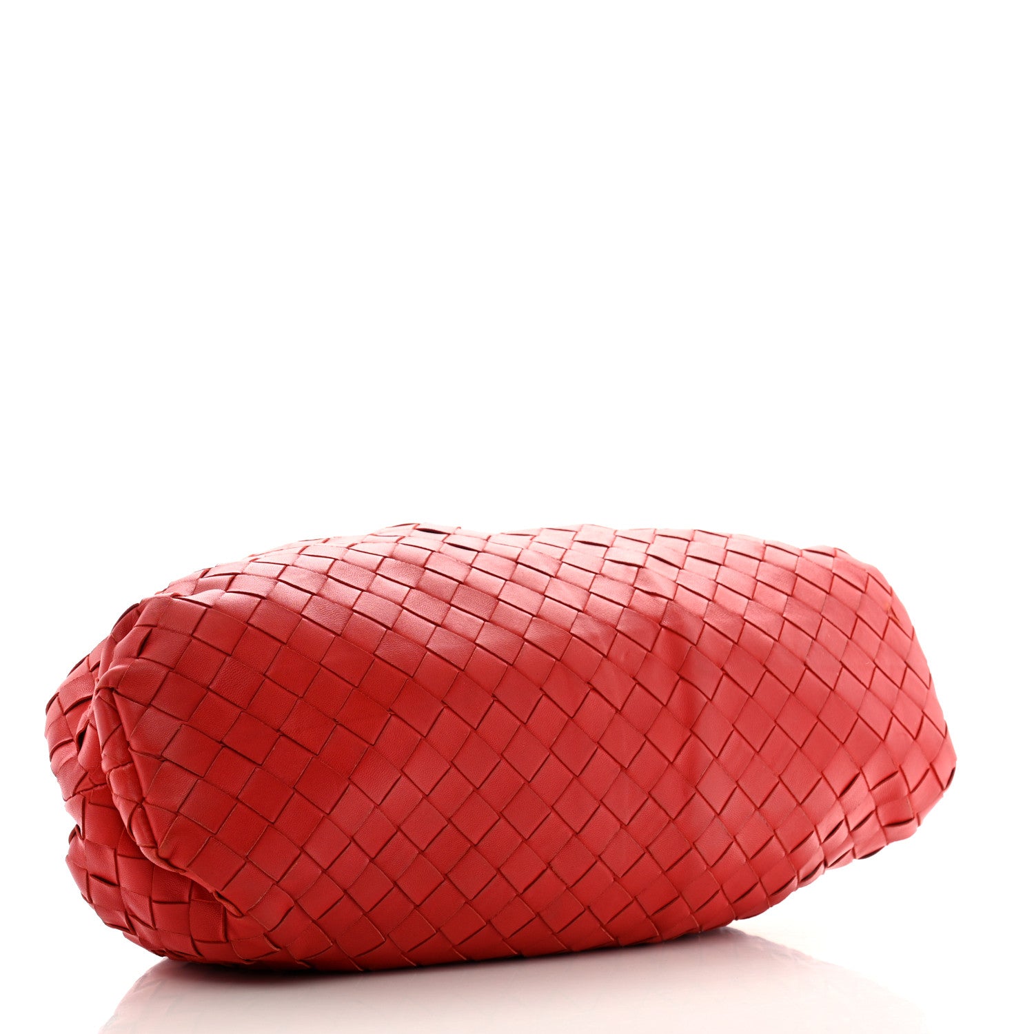 Bottega Veneta Nappa Maxi Intreccio The Pouch Oversized Red 4 of 13
