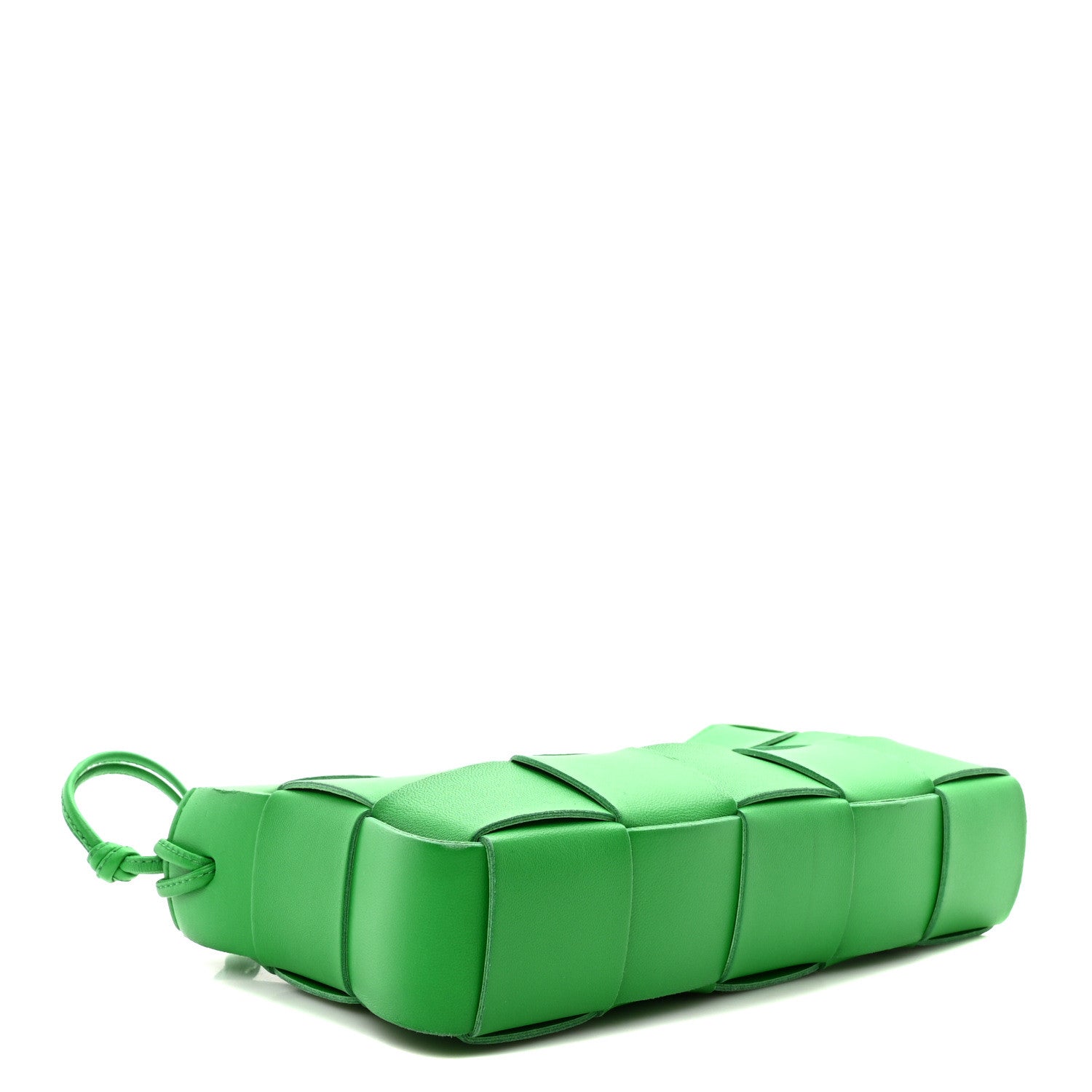 Bottega Veneta Calfskin Maxi Intrecciato Cassette Pouch On Strap Parakeet 4 of 9