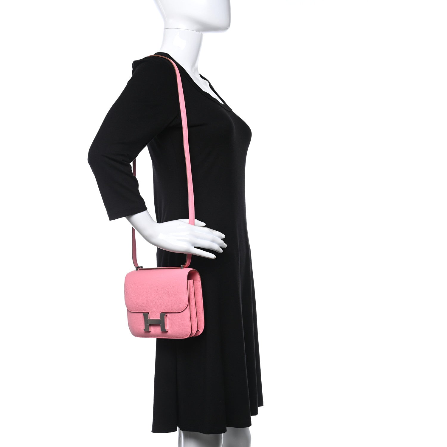 Hermes Epsom Constance 18 Rose Confetti 2 of 11