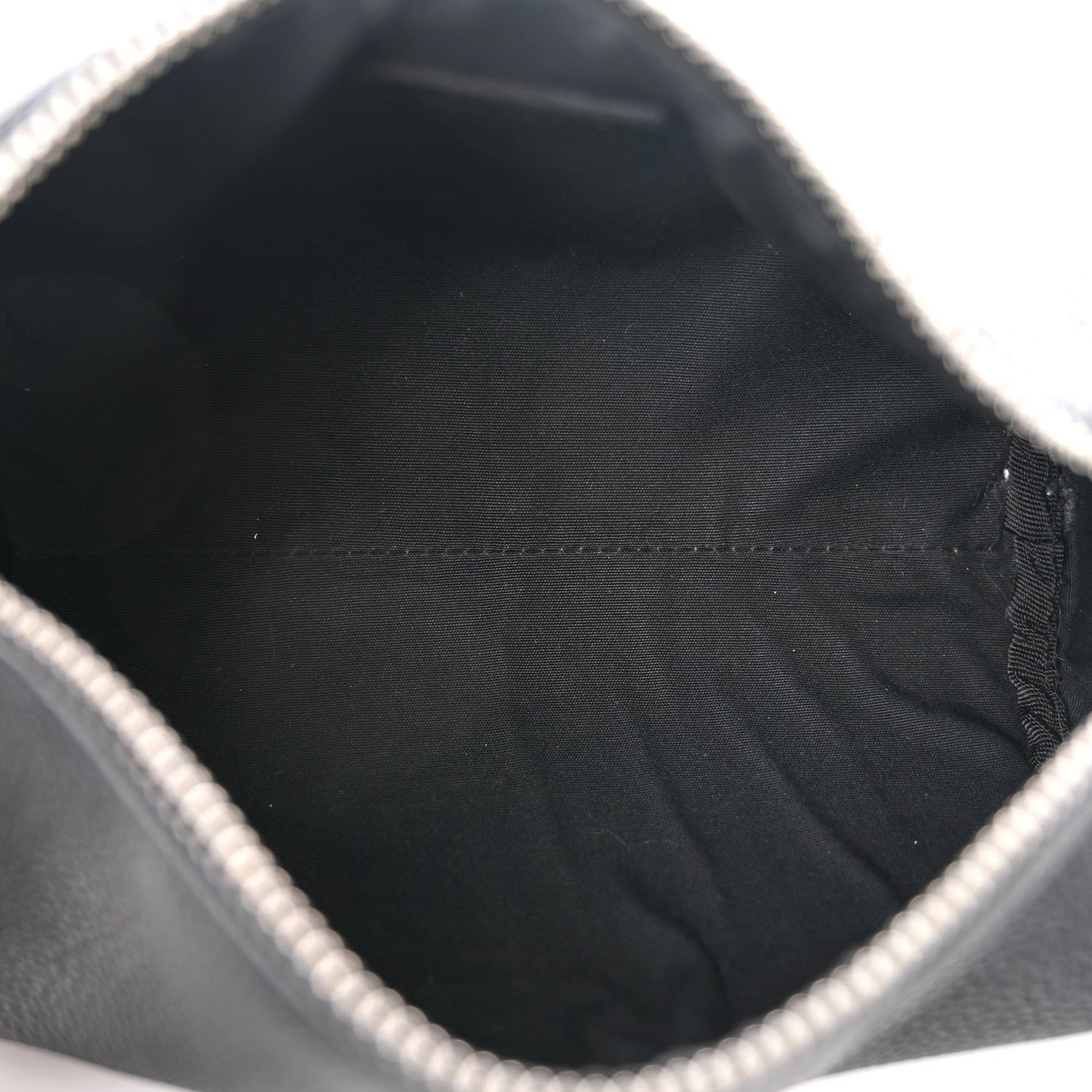 Christian Dior HOMME Grained Calfskin Mens Roller Pouch Black 5 of 9