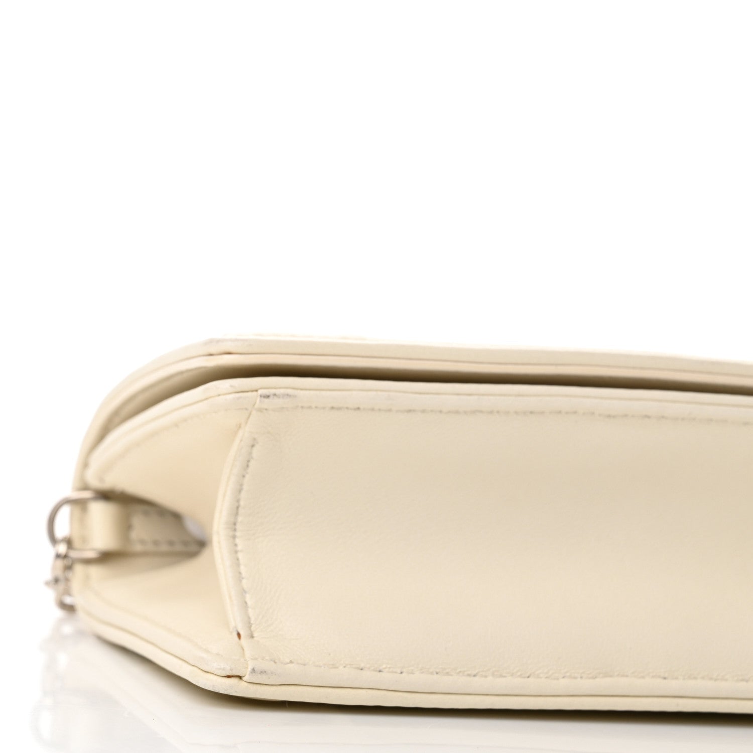 Christian Dior Lambskin Sequin Micro Diorama Flap Bag White 8 of 9