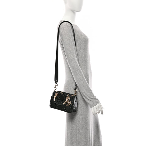 Calfskin Cannage Mini The Lady 95.22 Black