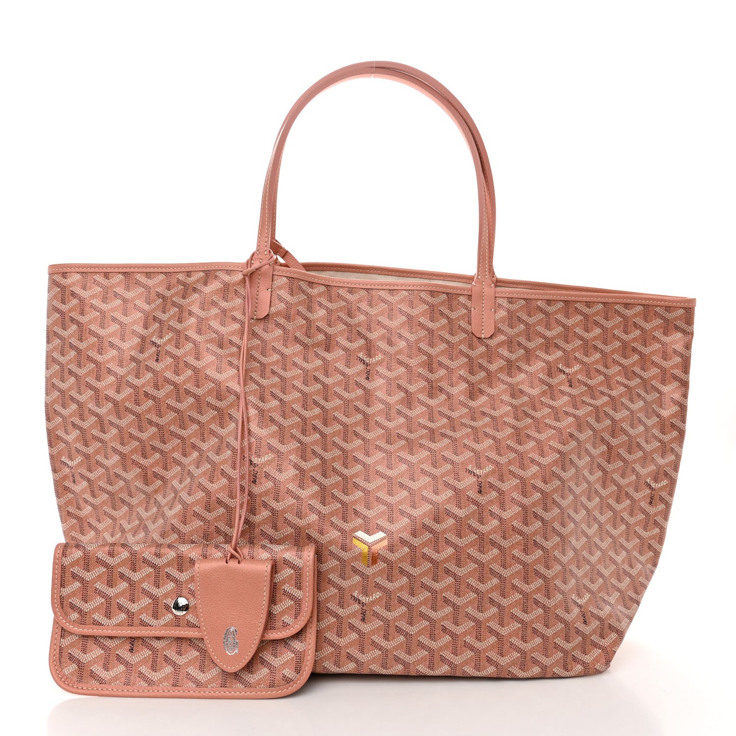 Iridescent Goyardine Saint Louis GM Pearly Coral