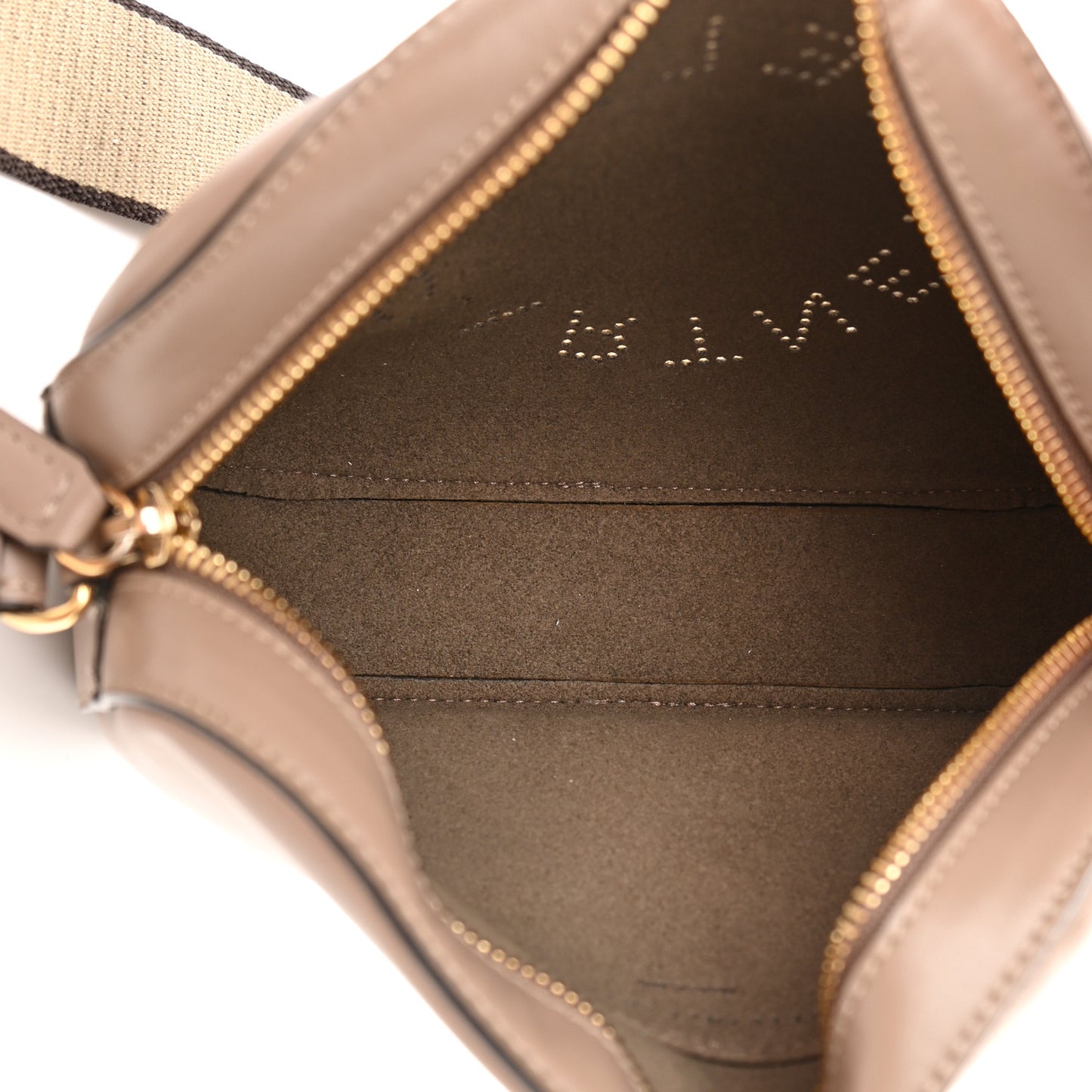 Eco Alter Nappa Perforated Logo Mini Bag Dark Taupe