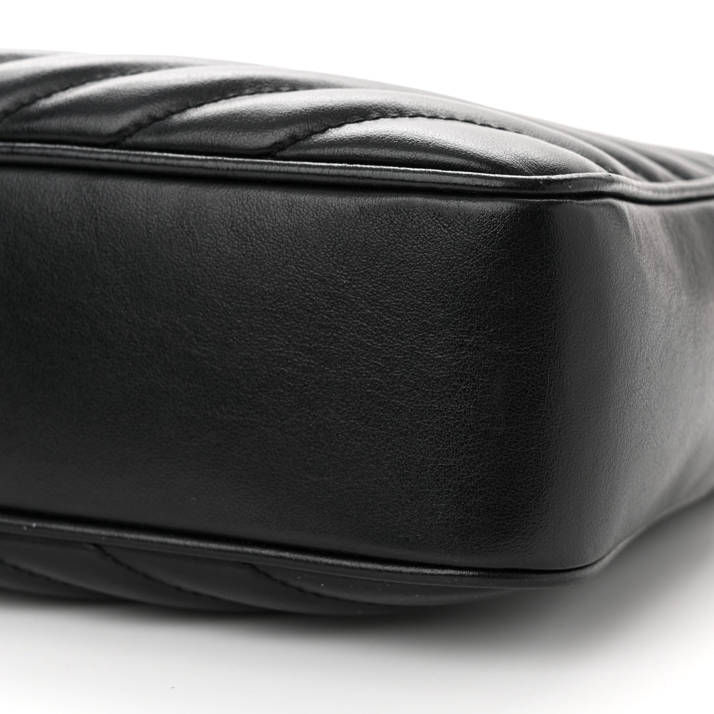 Calfskin Matelasse Monogram Lou Camera Bag Black