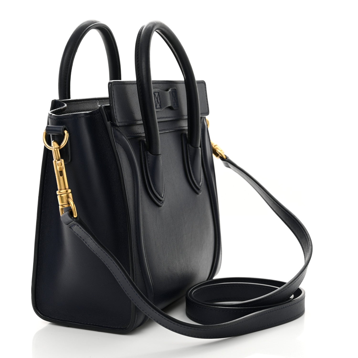 Celine Smooth Calfskin Nano Luggage Ink 3 of 15