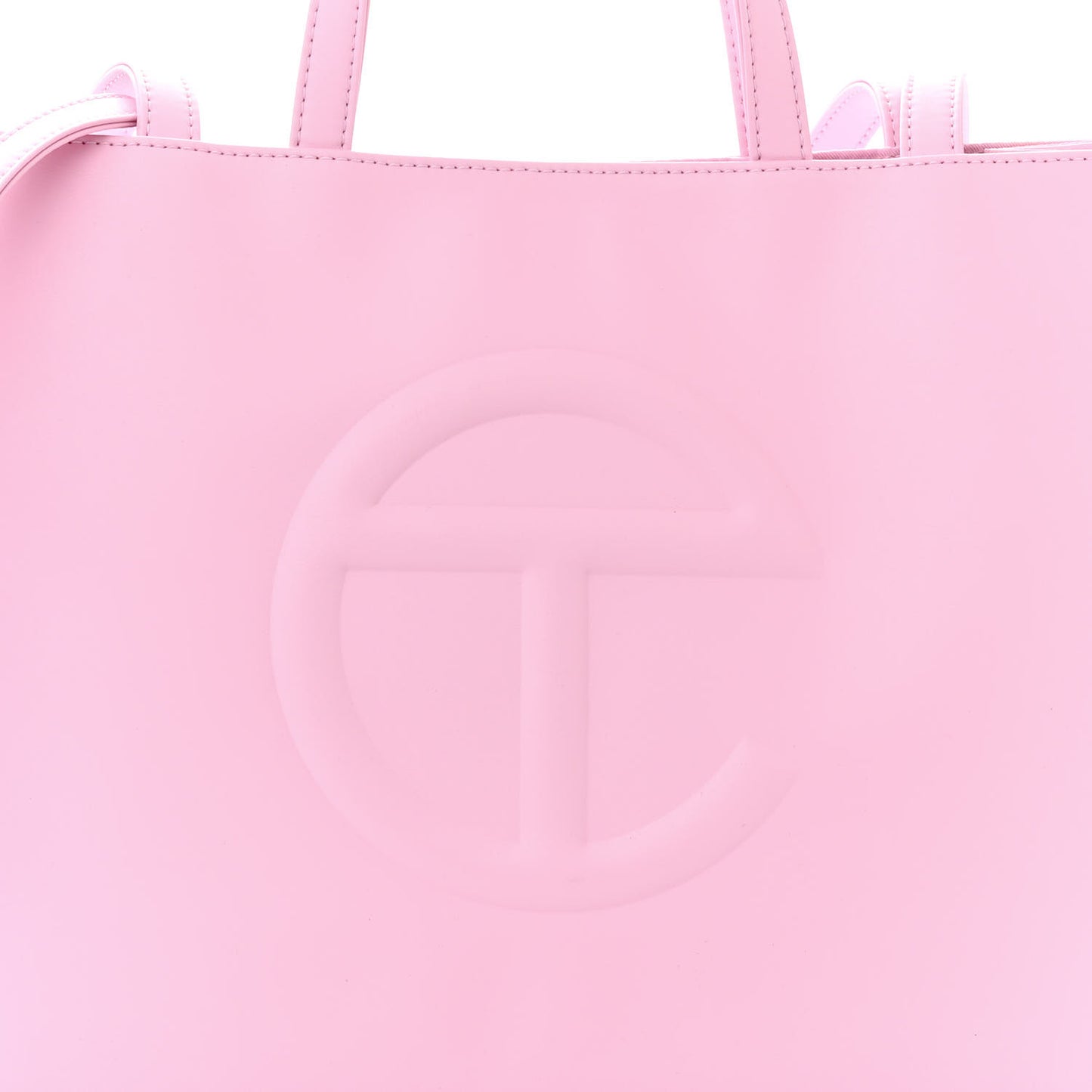 Vegan Leather Medium Shopping Bag Bubblegum