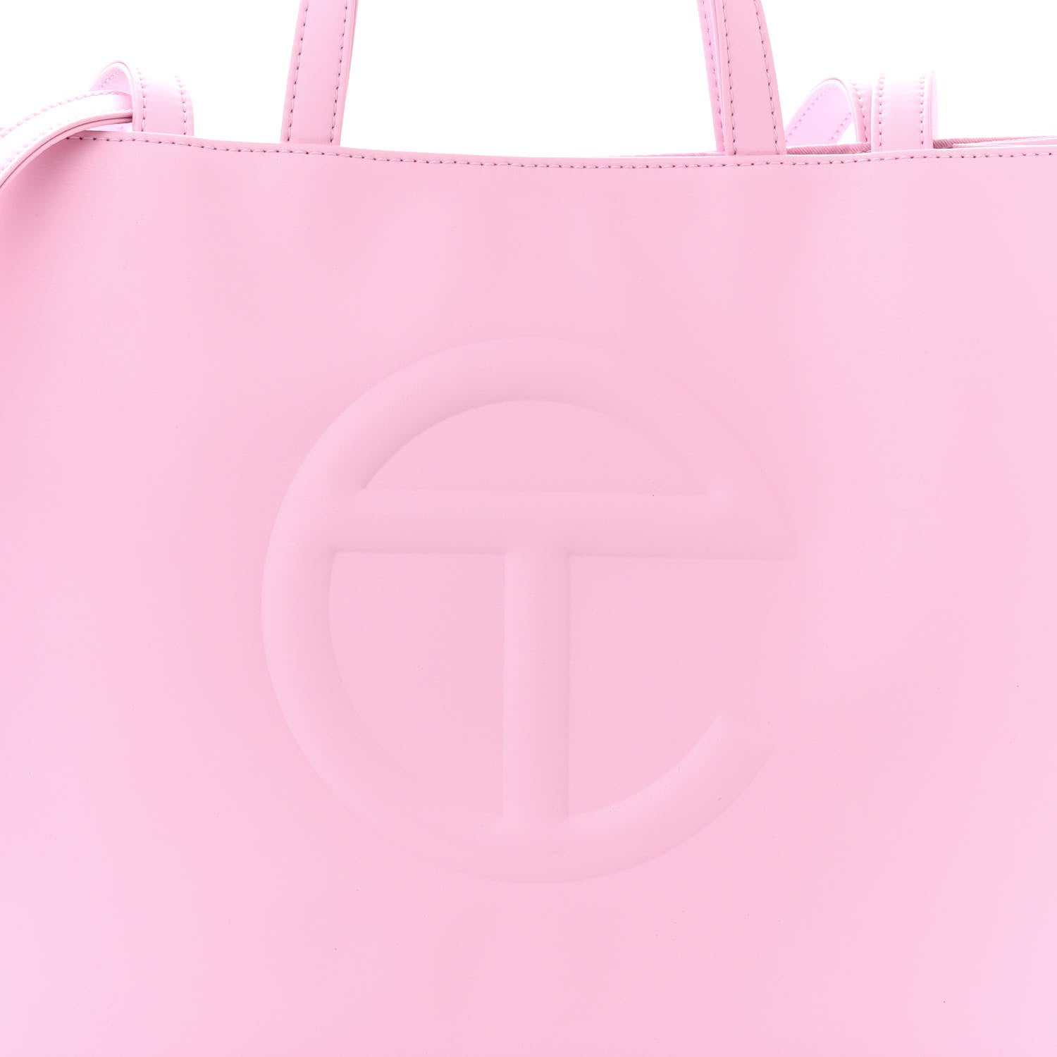 Telfar Vegan Leather Medium Shopping Bag Bubblegum 8 of 10