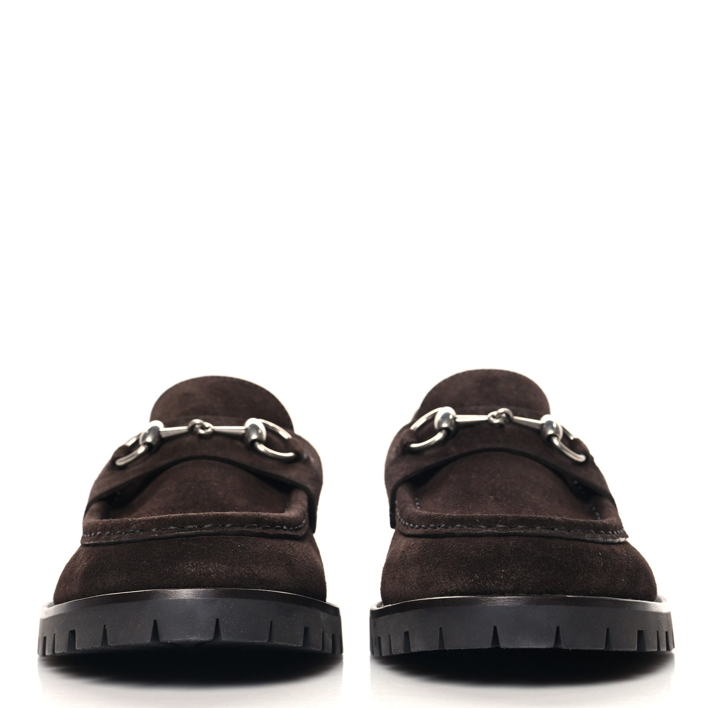 Suede Horsebit Mens Lug Loafers 8 Night Cocoa