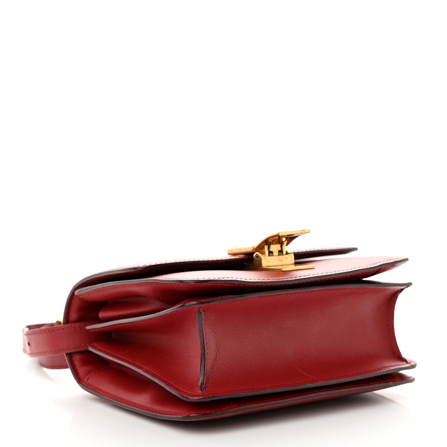 Box Calfskin Small Classic Box Flap Bag Red
