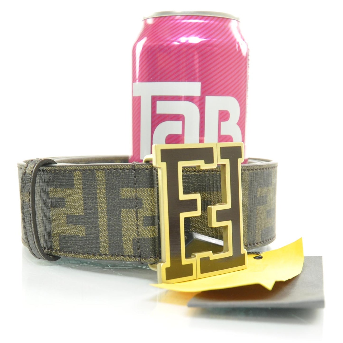 Zucca Spalmati FF Buckle Belt 115 46 Tobacco