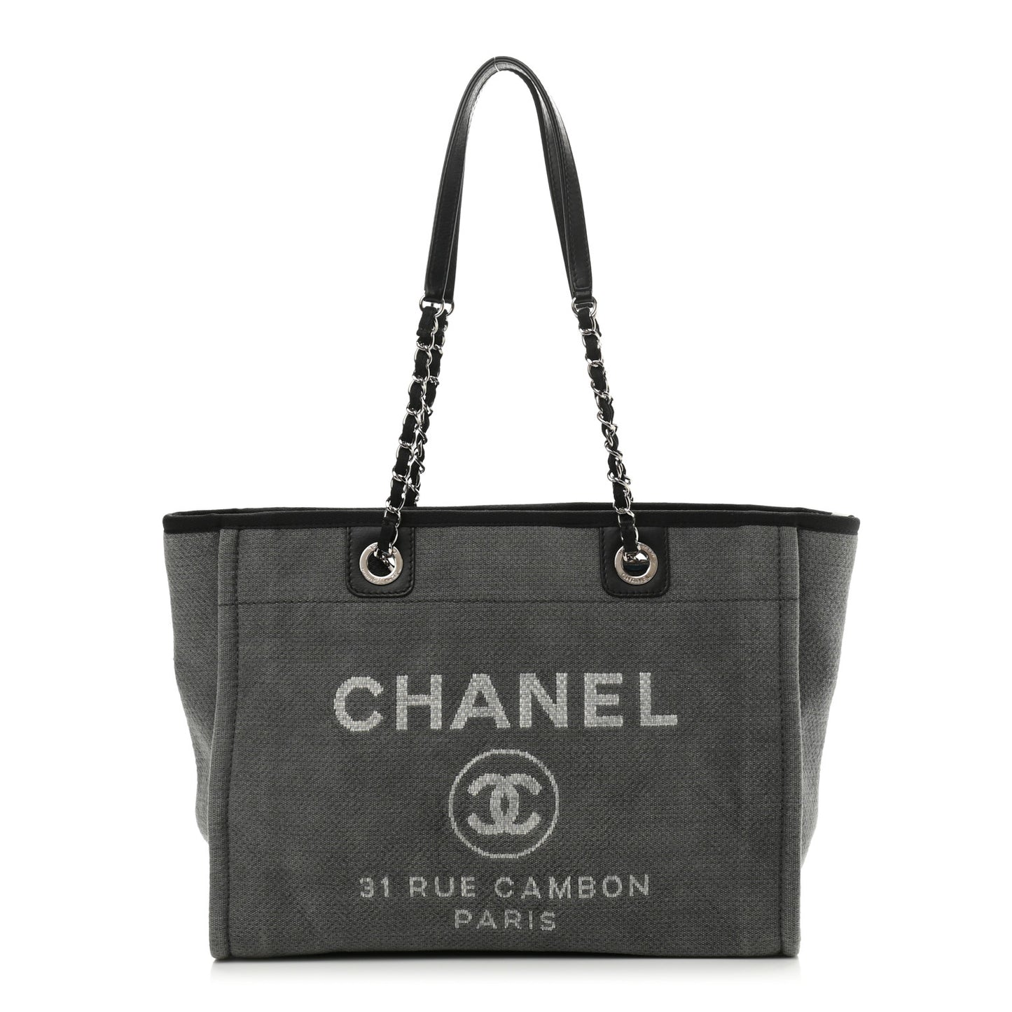 Canvas Small Deauville Tote Grey