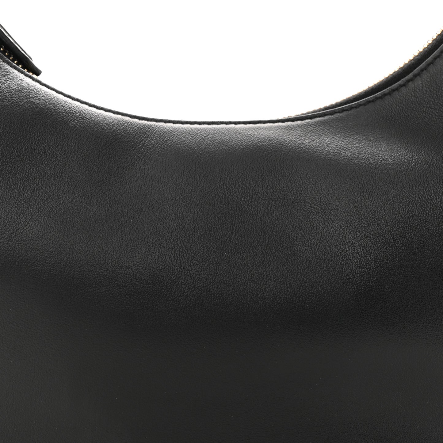 Vitello Grace Matte Small Fendigraphy Hobo Bag Black