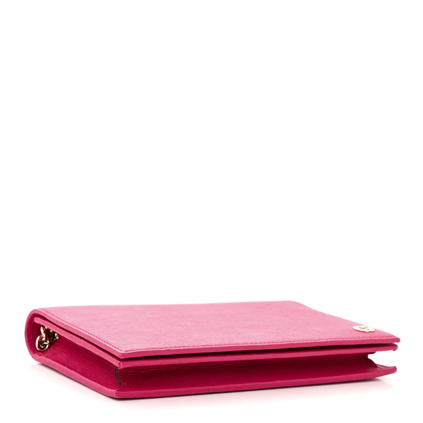 Textured Calfskin Medium Betty Chain Wallet Blossom