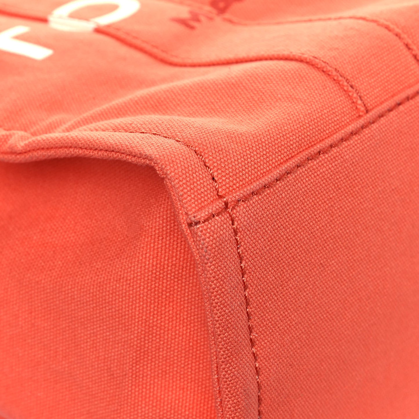 Cotton Canvas Medium The Traveler Tote Bag Orange