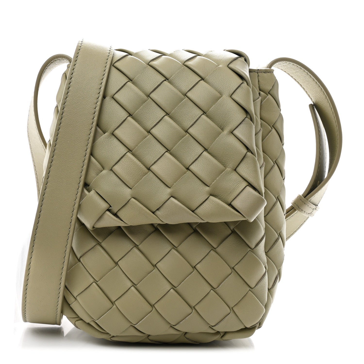 小物 temple  Bottega Veneta Bottega Veneta Nappa Intrecciato Mini Vertical Cobble Shoulder Bag